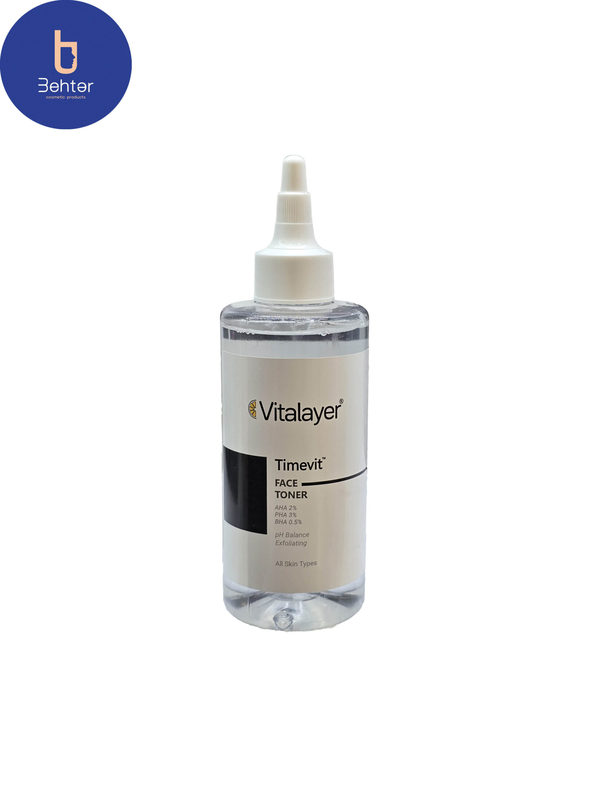 تونر پاک کننده صورت ویتالیر مدل Timevitحجم 200میل Vitalayer Facial Cleansing Toner, Timevit model, 200ml