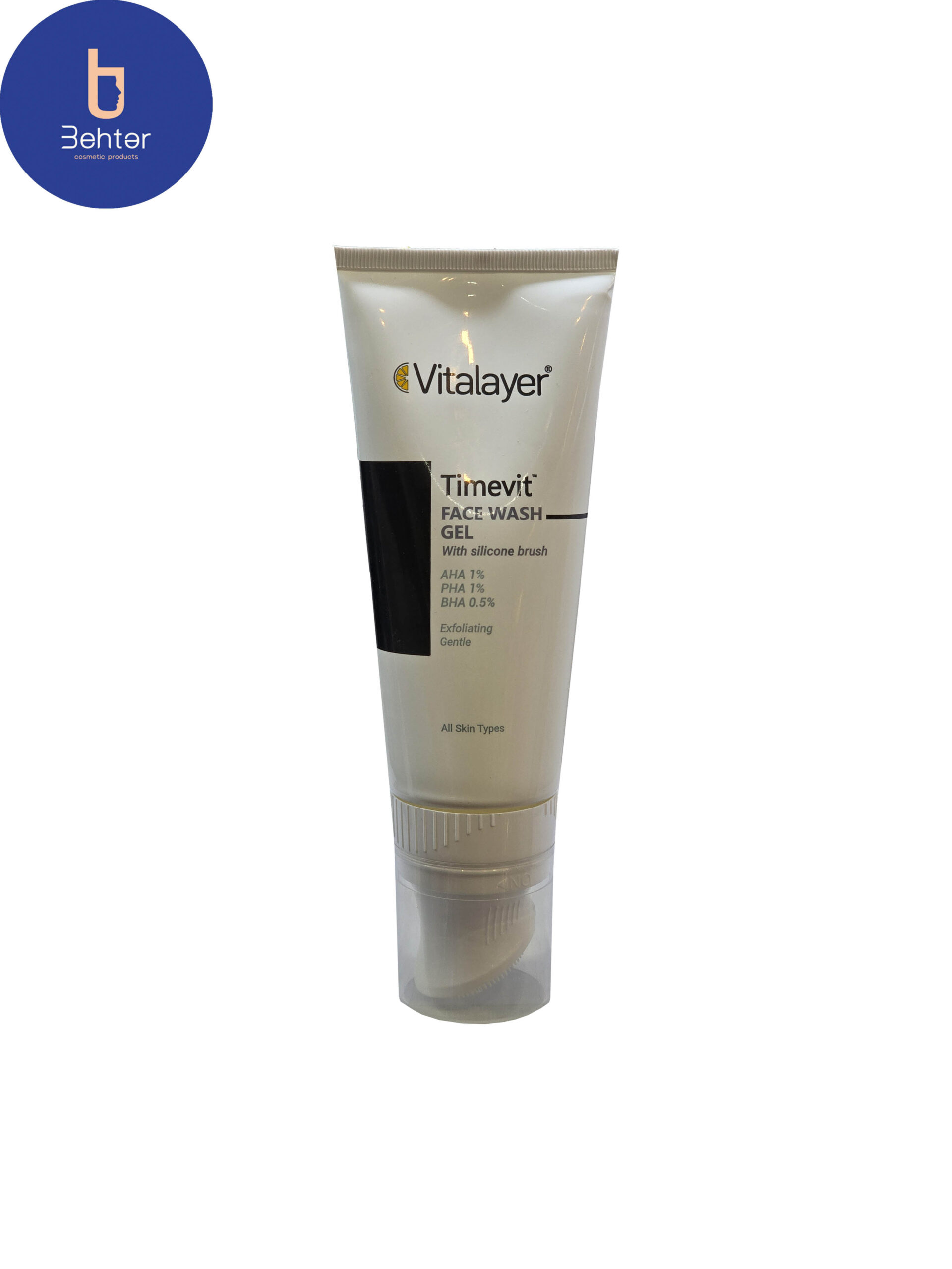 ژل شستشوی صورت ویتالیر مدل Timevitحجم 200میل Vitalayer facial wash gel Timevit model, 200 ml