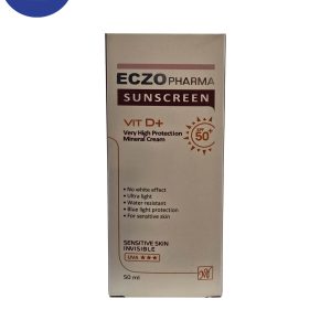 ضد آفتاب مینرال اگزوفارما مناسب پوست حساس SPF50(بی رنگ) 50میل Eczo pharma Mineral Sunscreen for Sensitive Skin SPF50 (Colorless) 50ml