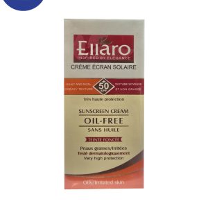 کرم ضد آفتاب فاقد چربی SPF 50 الارو (بژ طبیعی) 40میل Ellaro Oil-Free Sunscreen SPF 50 (Natural Beige) 40ml