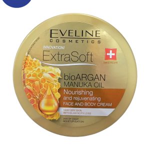 کرم صورت و بدن اکسترا سافت بیو آرگان اولاین 175میل Eveline Extra Soft Bio Argan Face and Body Cream 175ml
