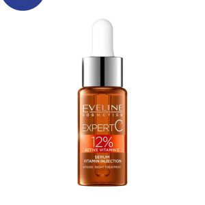 سرم روشن کننده و جوان کننده ویتامین C اولاین 18میل Eveline Vitamin C Brightening and Rejuvenating Serum 18ml