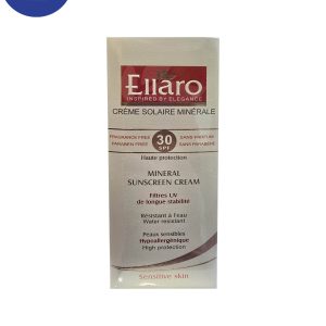 کرم ضد آفتاب مینرال مناسب پوست های حساس SPF 30 الارو 50میل Ellaro Mineral sunscreen for sensitive skin SPF 30, 50ml