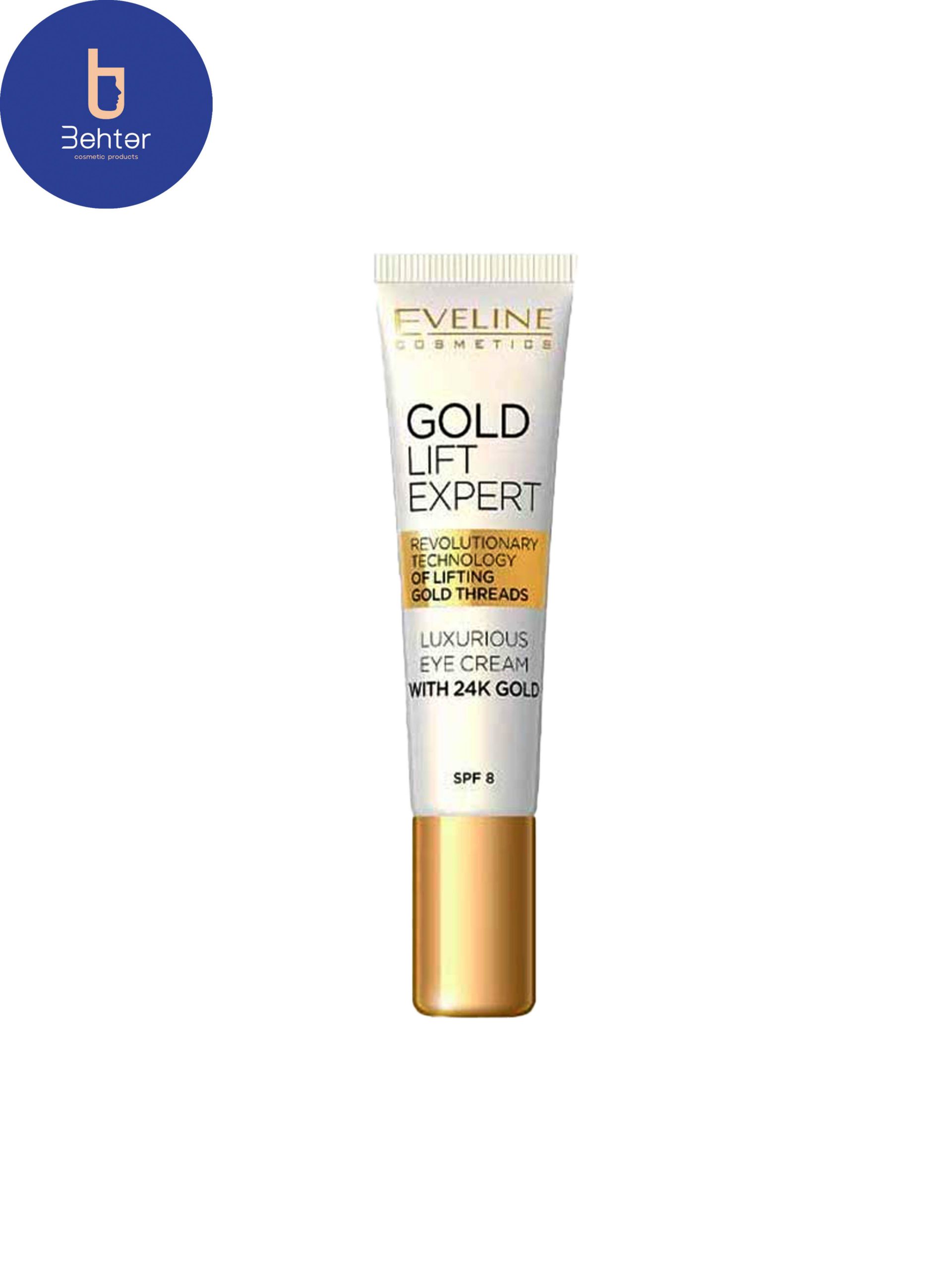 کرم لیفتینگ دور چشم طلا گلد اولاین 15میل Eveline Gold Eye Lifting Cream 15ml