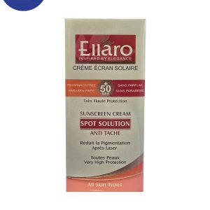 کرم ضد آفتاب مناسب پوست های لک دار SPF 50 الارو 40میل Ellaro Sunscreen for Blemished Skin SPF 50 40ml