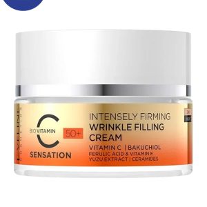 کرم ضد چروک روز و شب ویتامینه sensation اولاین 50میل Evelline Sensation Anti-Wrinkle Day and Night Cream 50ml