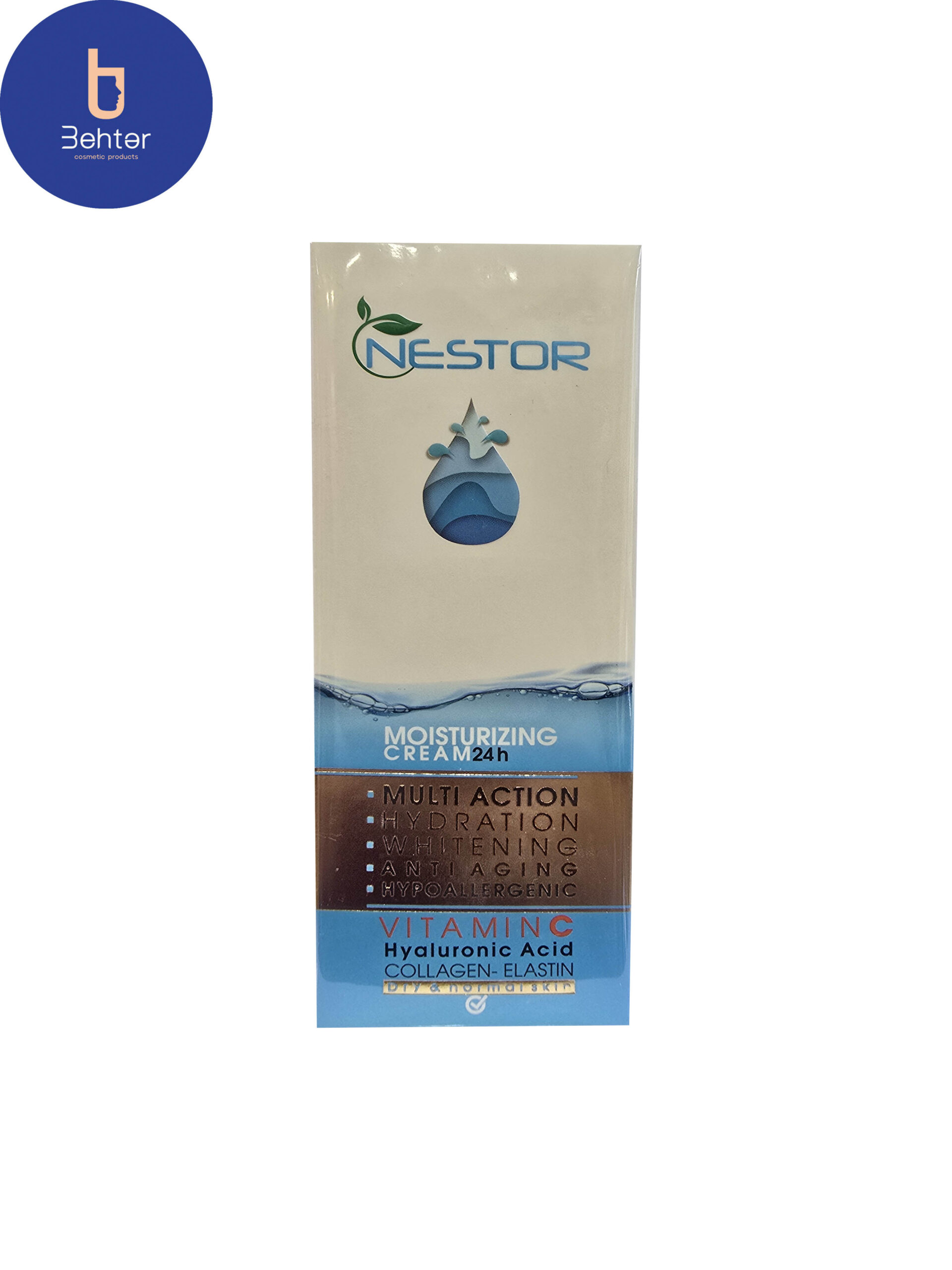 کرم ابرسان پوست نرمال تا خشک نستور(All skin) 50میل Nestor Moisturizing Cream for Normal to Dry Skin (All Skin) 50ml