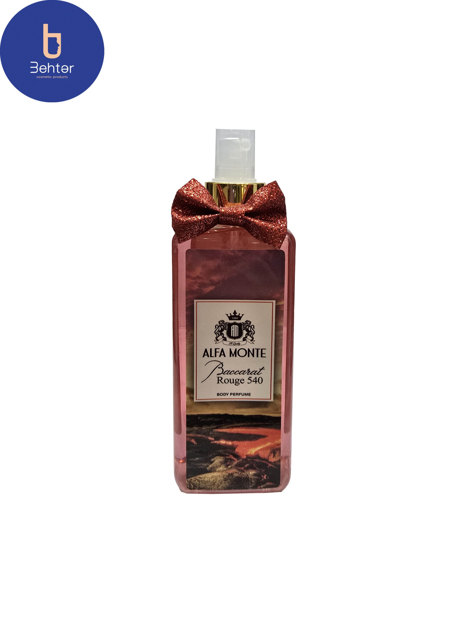 بادی اسپلش برند الفا مونت اسانس باکارات رژ 540 حجم 260میل Body Splash Brand Alfa Monte Baccarat rouge 540 Essence Volume 260ml