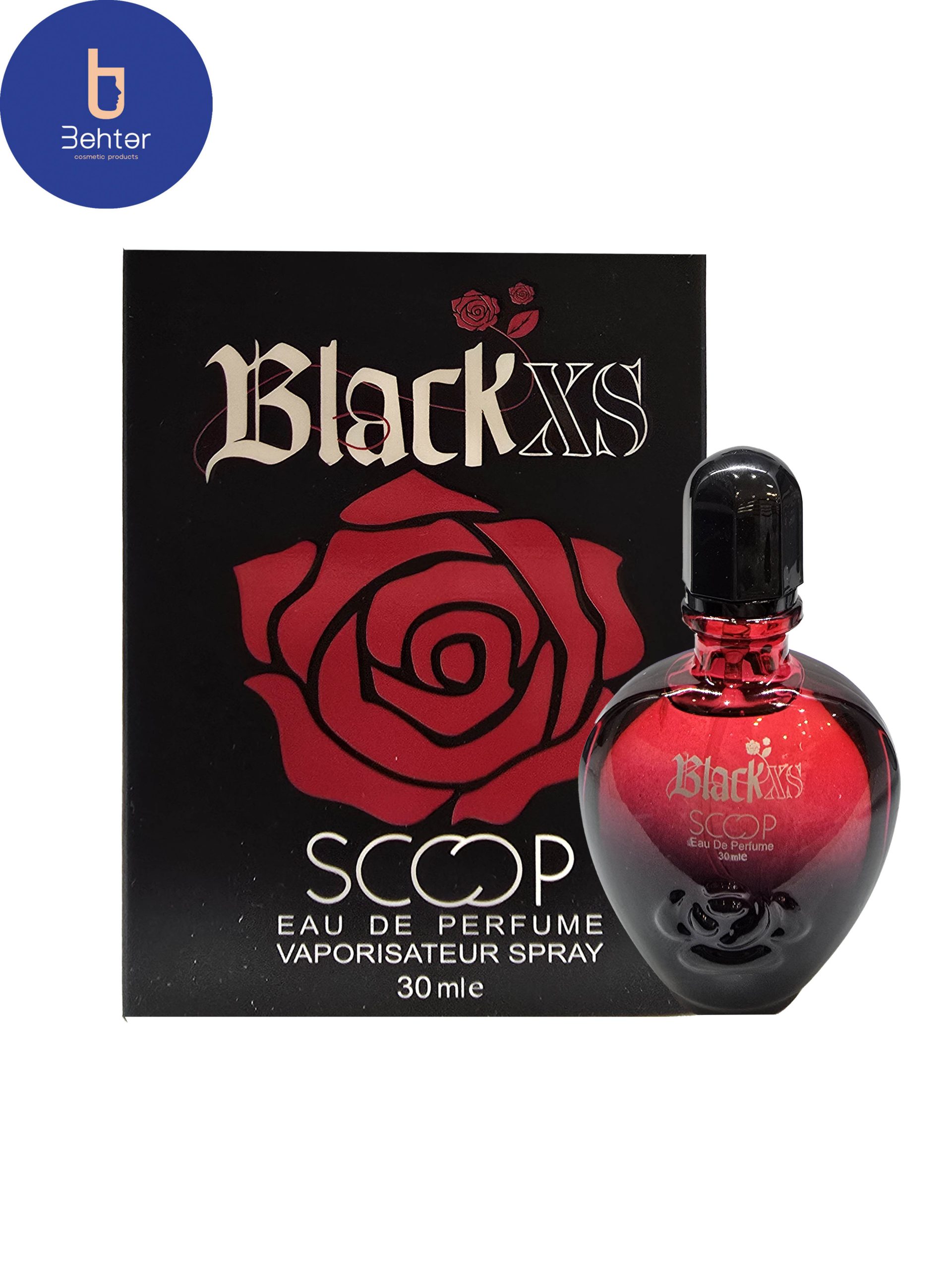 عطر ادکلن مینیاتوری اسکوپ اسانس پاکو رابان بلک ایکس اس زنانه حجم 30میل Paco Rabanne Black XS Women’s Miniature Scoop cologne Perfume, 30ml