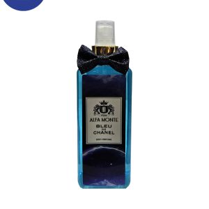 بادی اسپلش برند الفامونت اسانس بلو د چنل حجم 260میل Body Splash Brand Alfa monte Essence Bleu de Chanel Volume 260ml