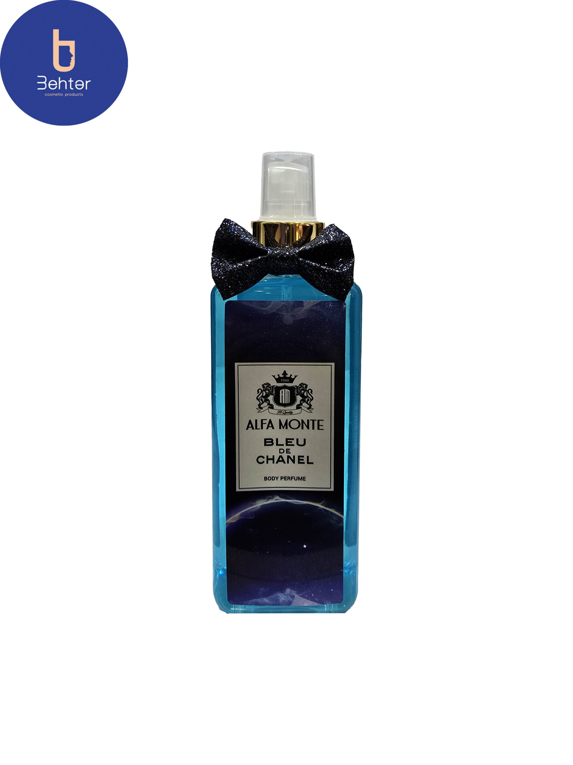 بادی اسپلش برند الفامونت اسانس بلو د چنل حجم 260میل Body Splash Brand Alfa monte Essence Bleu de Chanel Volume 260ml