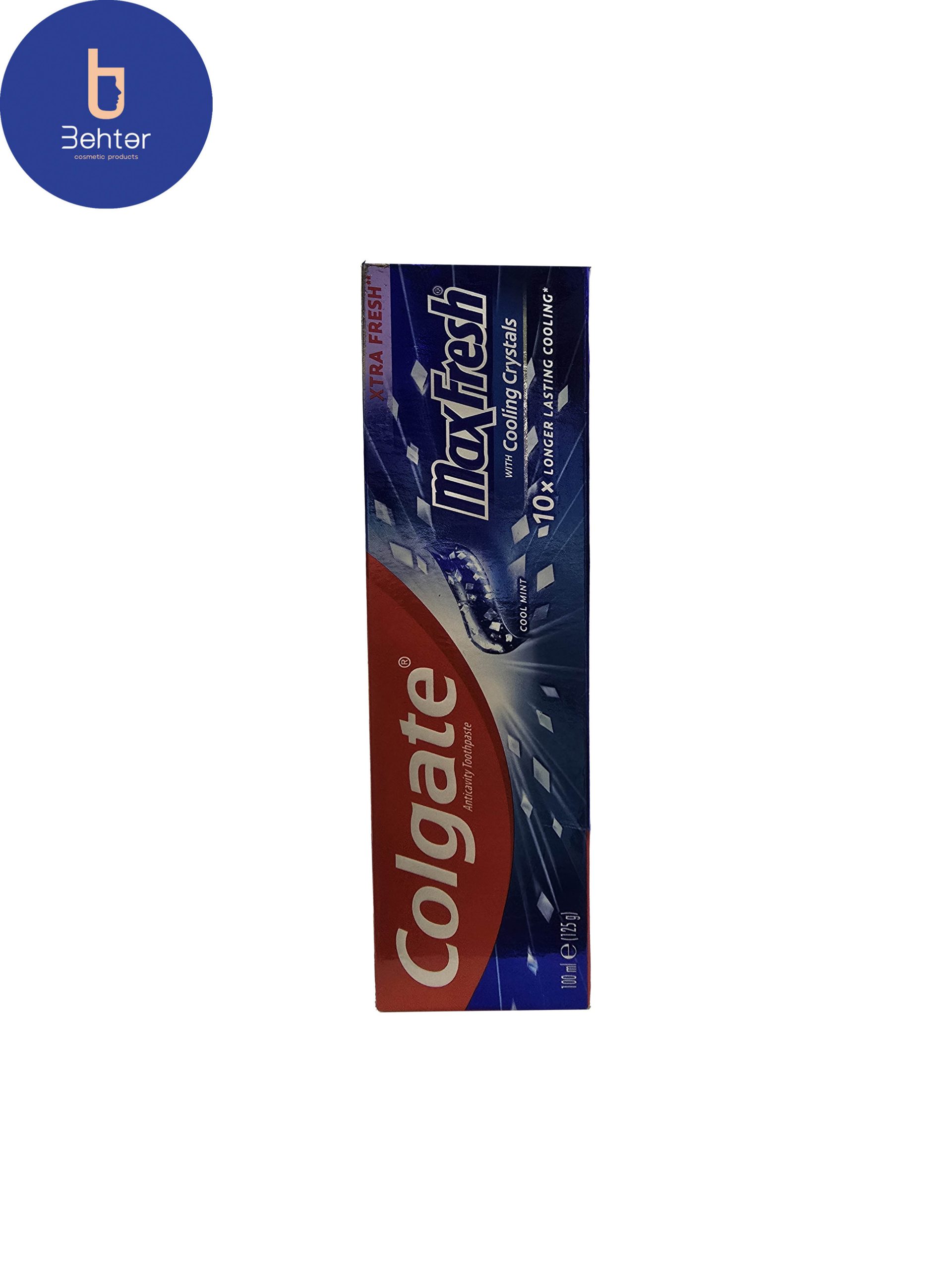 خمیردندان سفید کننده مکس فرش cooling crystals کلگیت 100میل Colgate max fresh cooling crystals whitening toothpaste 100ml