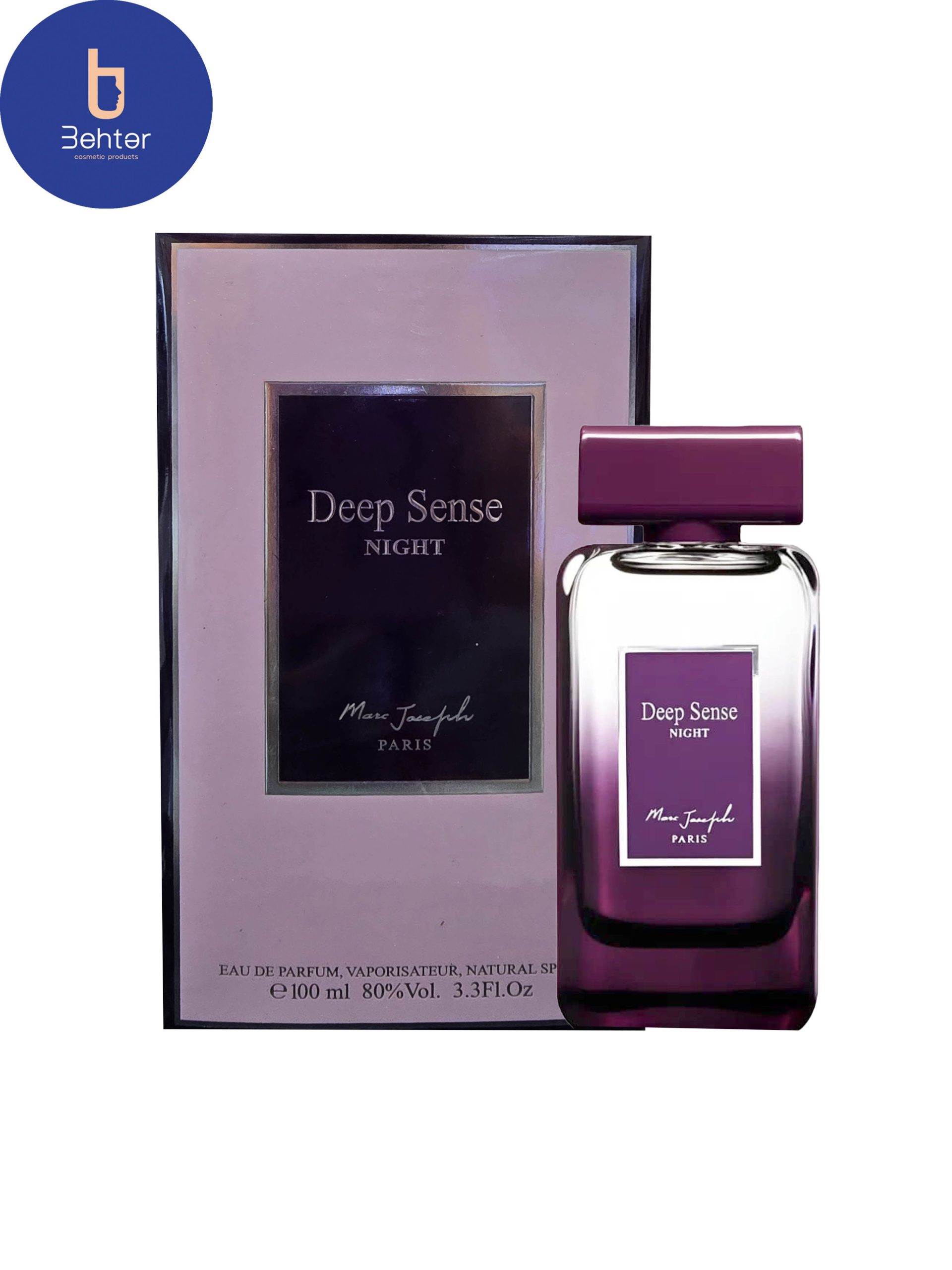 عطر ادکلن مارک جوزف Deep sense night اسانس میدنایت رز حجم 100میل Marc Joseph Deep Sense Night Midnight Rose Essence Cologne Perfume ,100ml