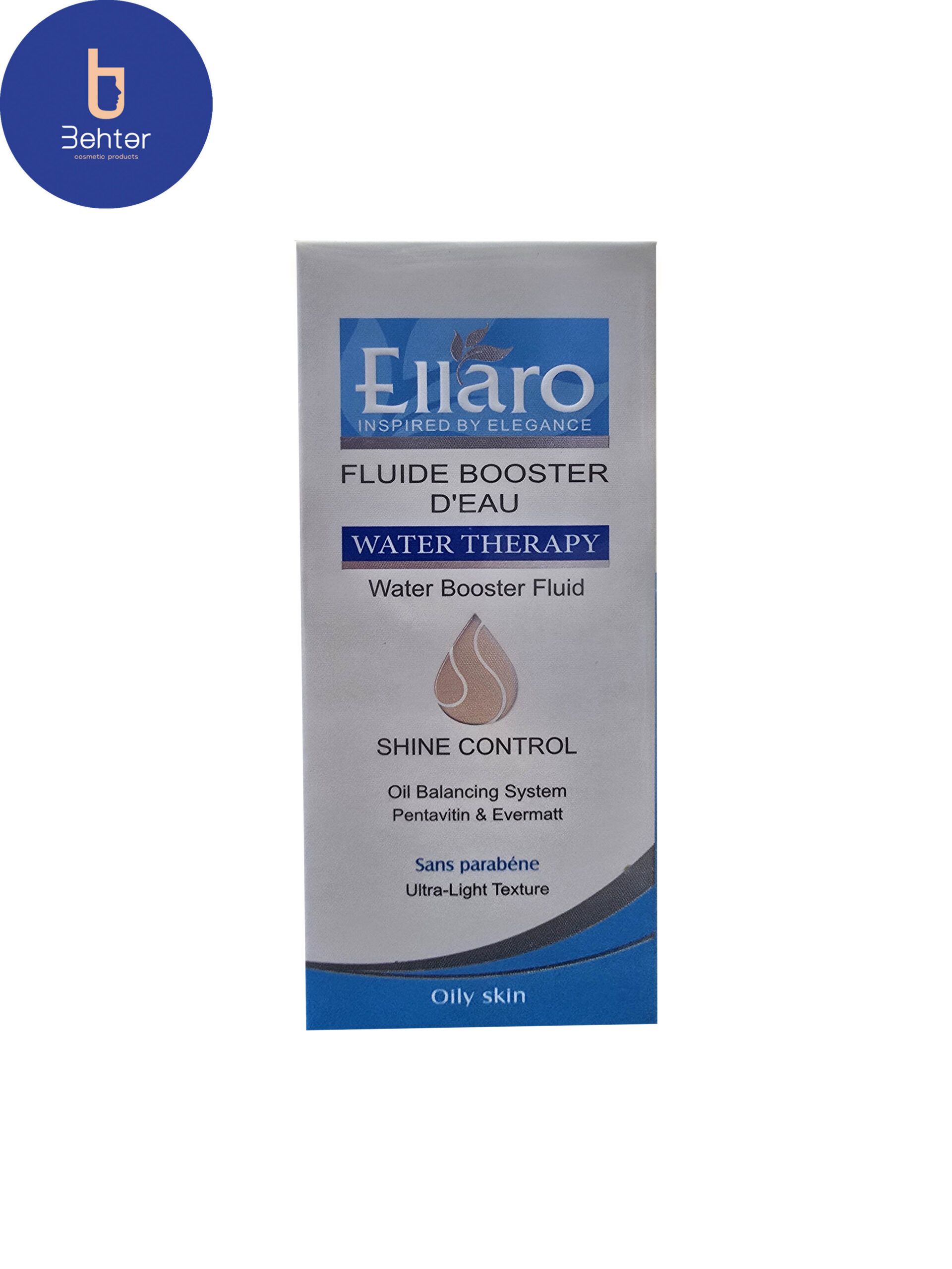 فلوئید آبرسان پوست صورت چرب الارو (شاین کنترل) 40میل Ellaro Moisturizing Fluid for Oily Skin (Shine Control) 40ml