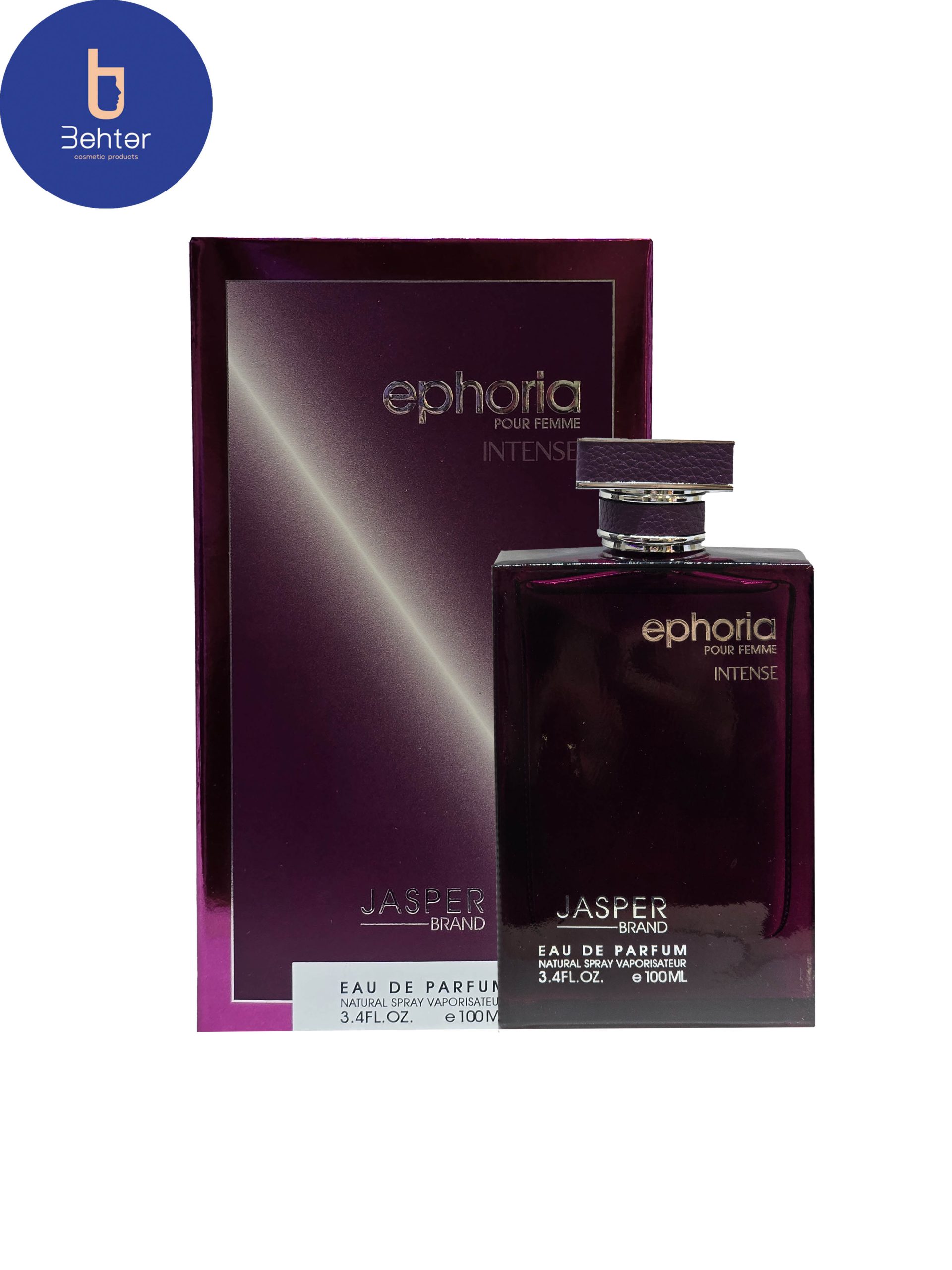 عطر ادکلن جاسپر اسانس ایفوریا اینتنس حجم 100میل Jasper Euphoria Intense Eau de Cologne, 100ml