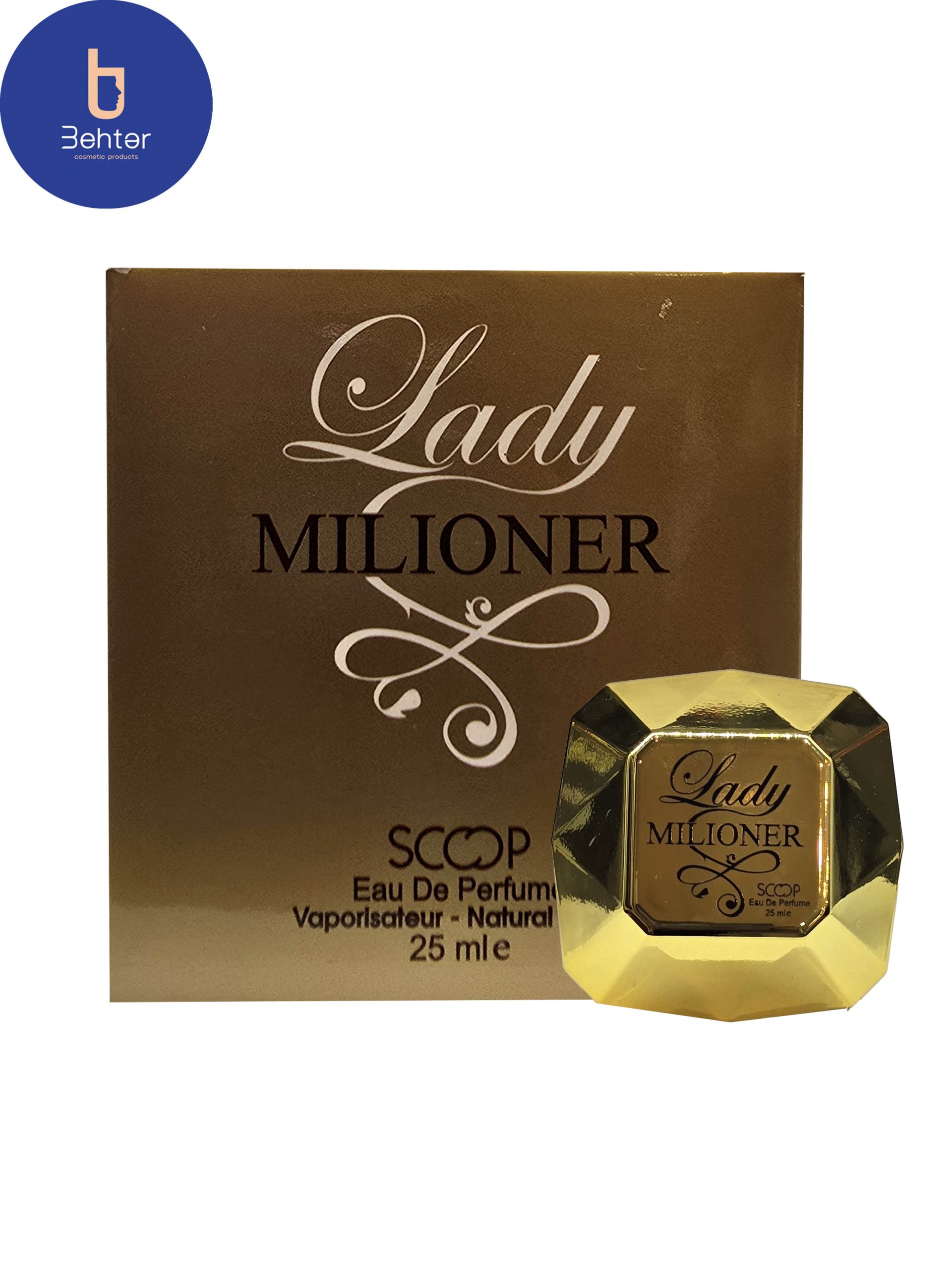 عطر ادکلن مینیاتوری اسکوپ اسانس لیدی میلیون حجم 25میل Lady Million women’s Miniature Scoop Cologne perfume ,25ml