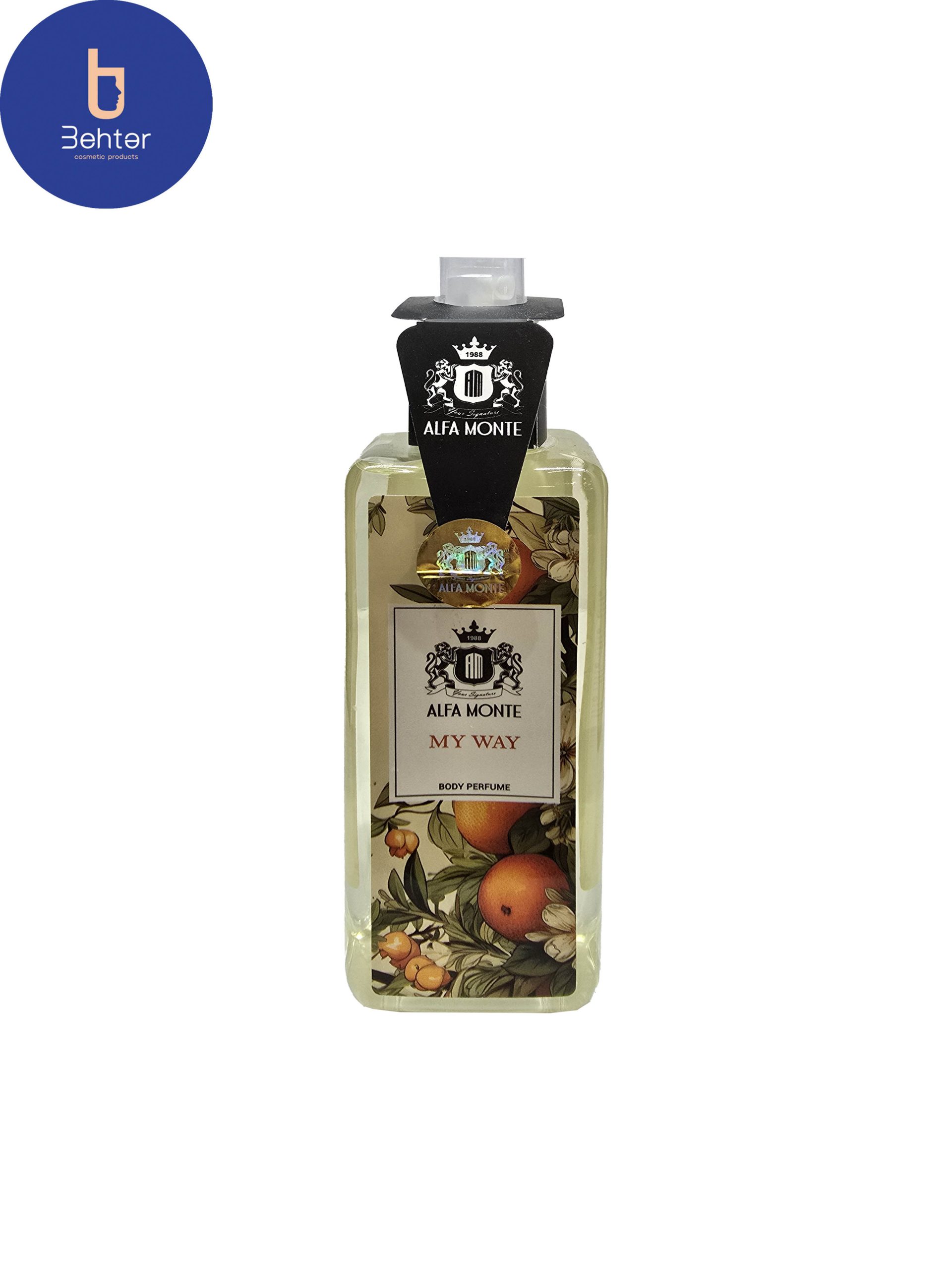 بادی اسپلش برند الفامونت اسانس مای وی حجم 260میل Body Splash Brand Alfa monte My Way Essential Oil Volume 260ml