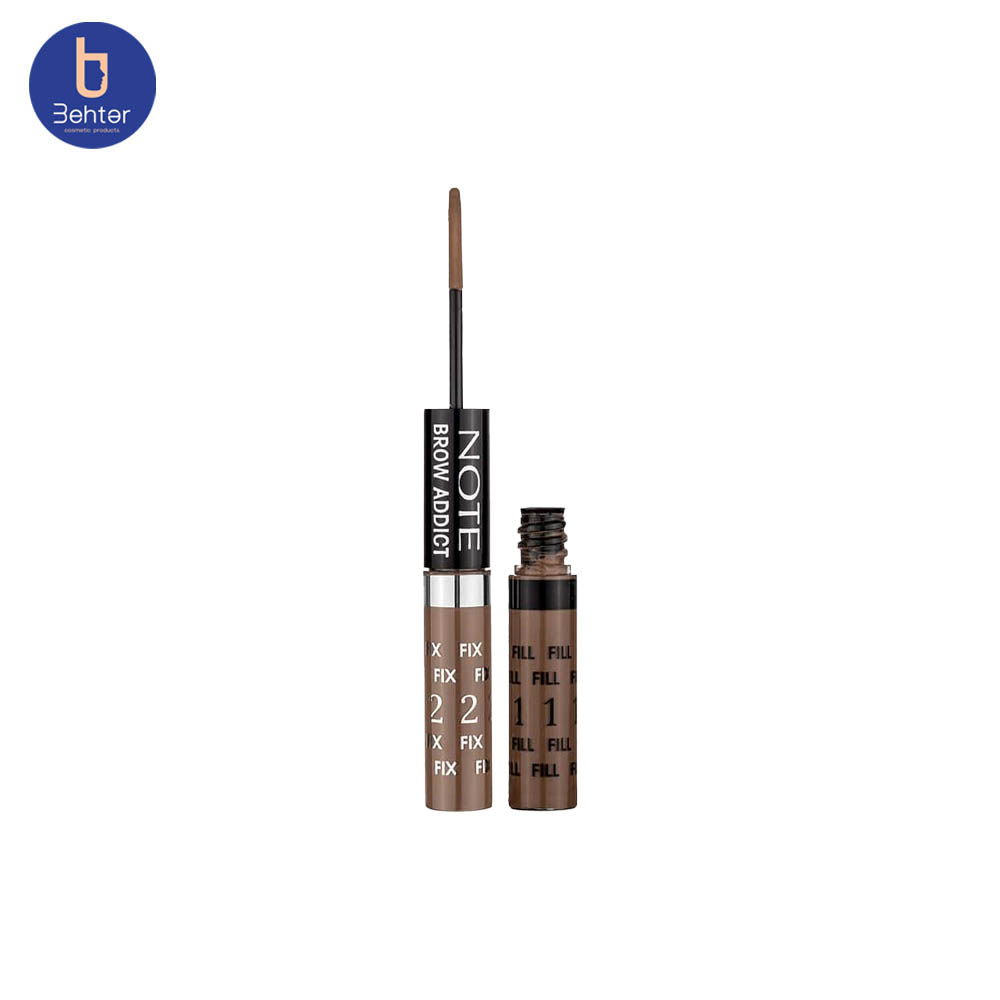 ژل حالت دهنده و پر کننده ابرو ادیکت نوت 5میل  Note Addict Eyebrow Shaping and Filling Gel 5ml