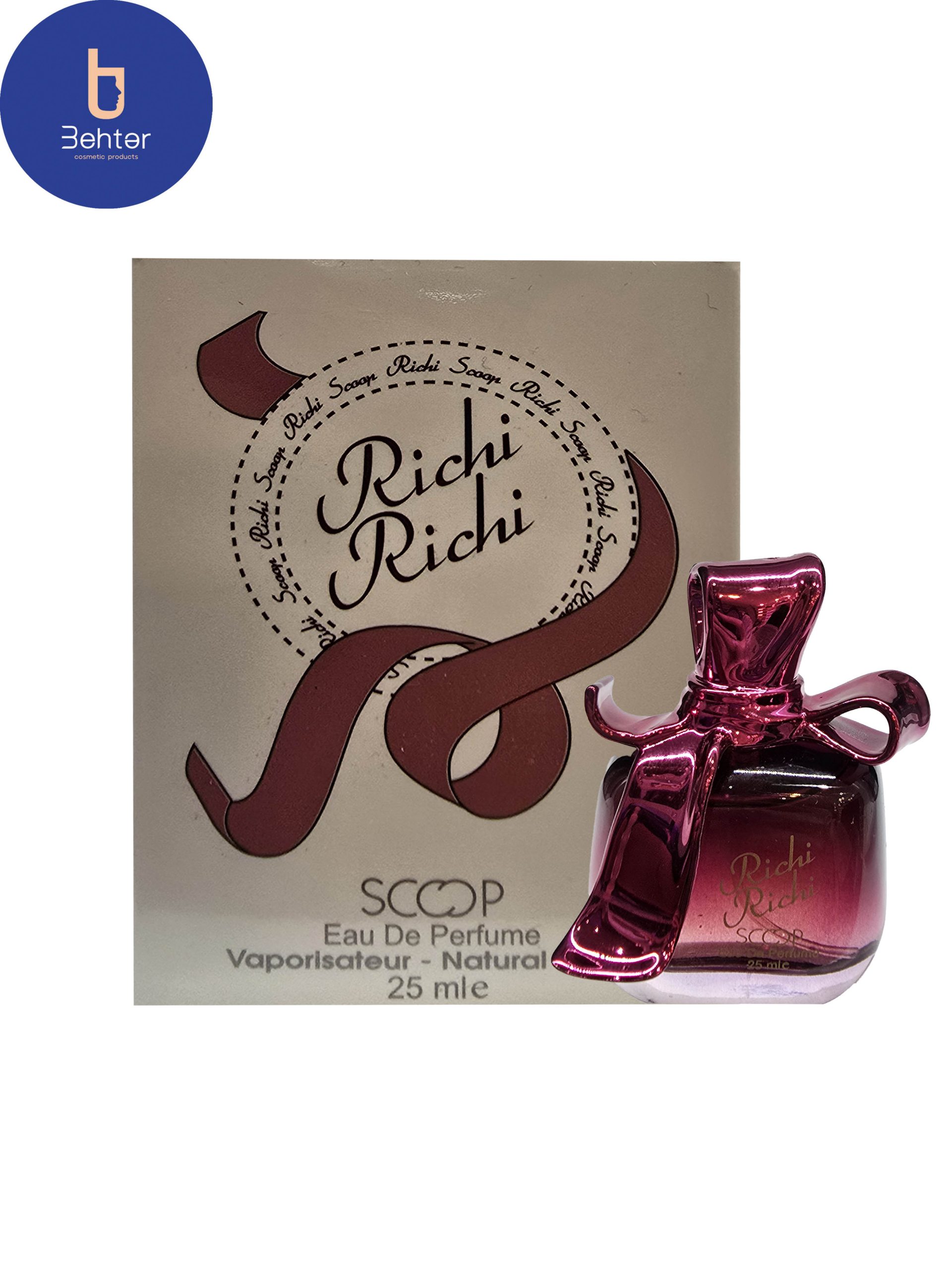 عطر ادکلن مینیاتوری اسکوپ اسانس نیناریچی ریچی ریچی حجم 25میل Nina Ricci , Ricci Ricci women’s Miniature Scoop Cologne Perfume ,25ml