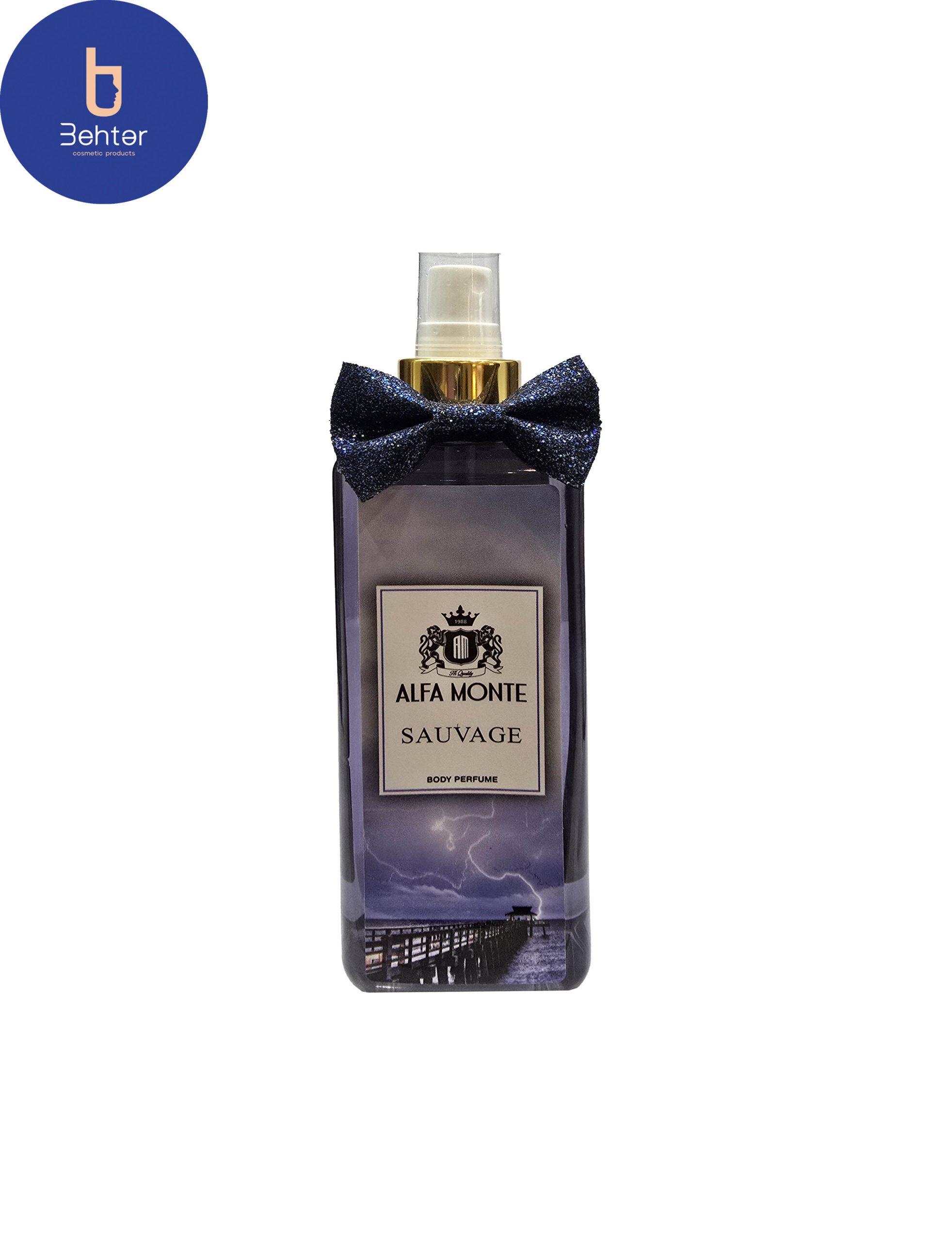 بادی اسپلش برند الفامونت اسانس دیور ساواج حجم 260میل Body Splash Brand Alfa monte Essence Dior Sauvage Volume 260ml