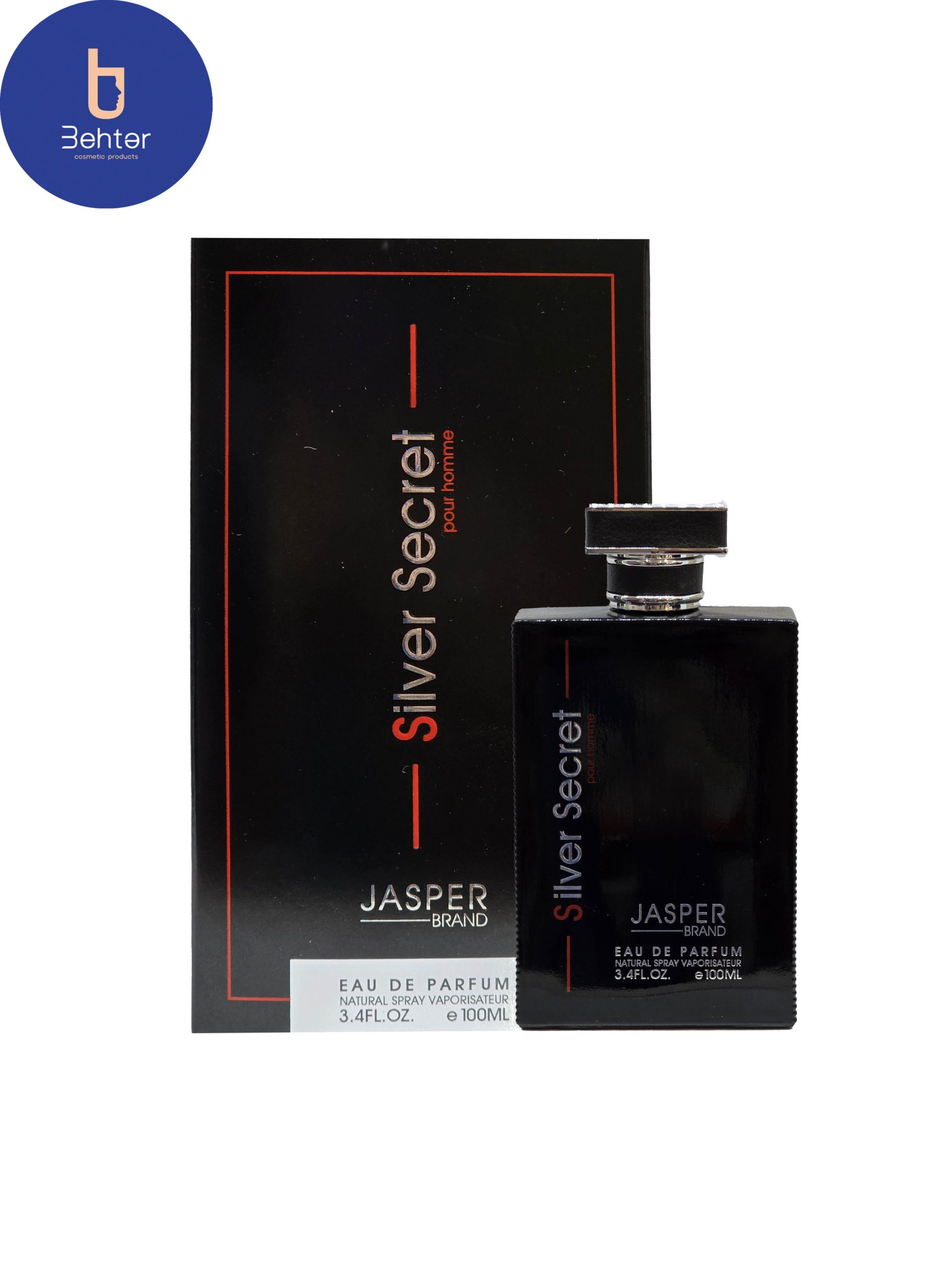 عطر ادکلن جاسپر اسانس بوگارت سیلور سنت حجم100میل Jasper Bogart Silver Scent Essence Perfume Cologne,100ml