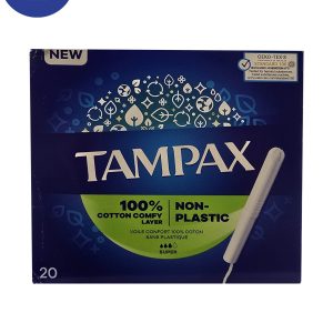 تامپون تامپکس مدل Super بسته بندی 20 عددی Tampax Super tampons, pack of 20