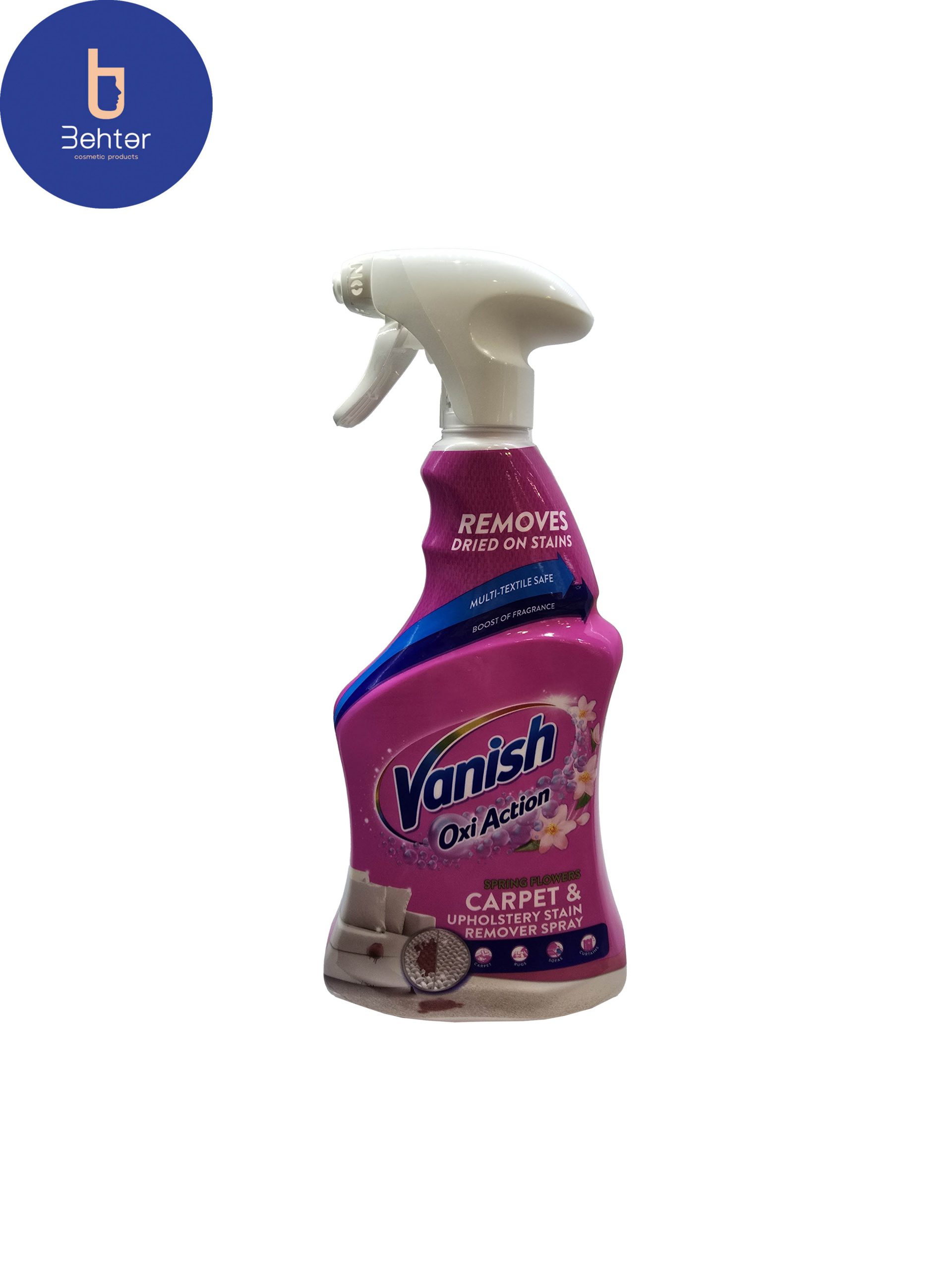 اسپری لکه بر مبل و صندلی ونیش مدل Oxi Action حجم 500 میل Vanish Oxi Action Sofa and Chair Stain Remover Spray 500 ml