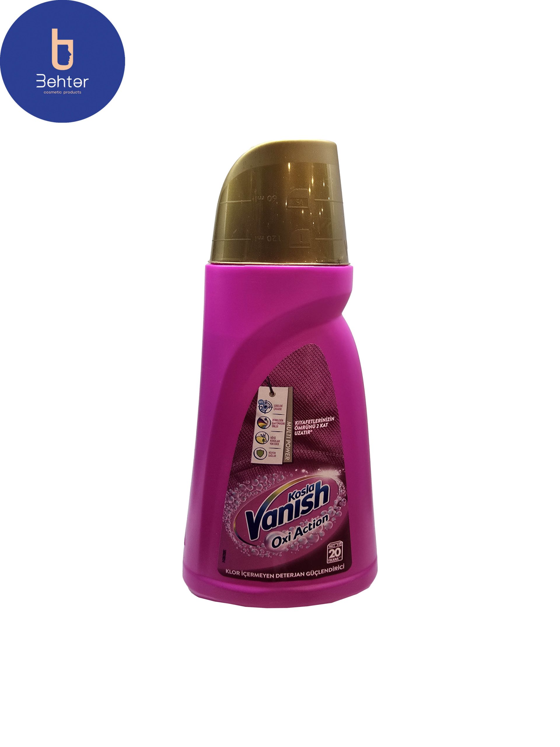 مایع لکه بر لباس ونیش مدل Oxi Action حجم 1000 میل Vanish Oxi Action clothes Stain Remover 1000 ml