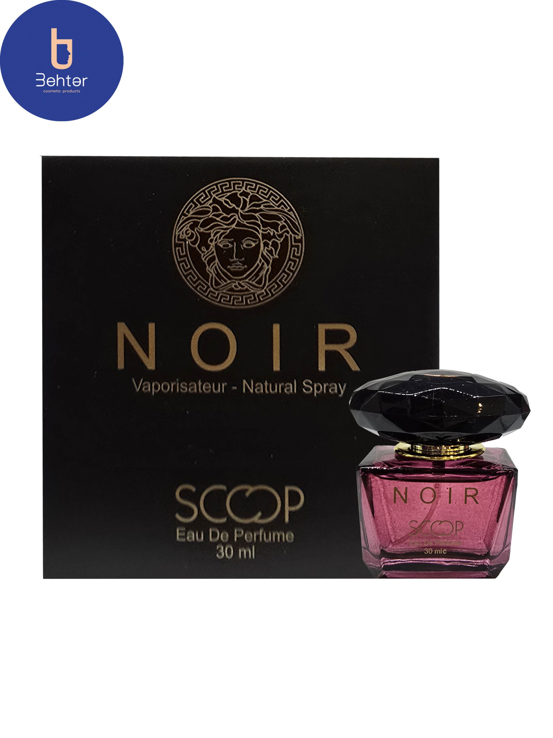 عطر ادکلن مینیاتوری اسکوپ اسانس ورساچ نویر زنانه حجم 30میل Versace Noir Women’s Miniature Scoop cologne perfume, 30ml