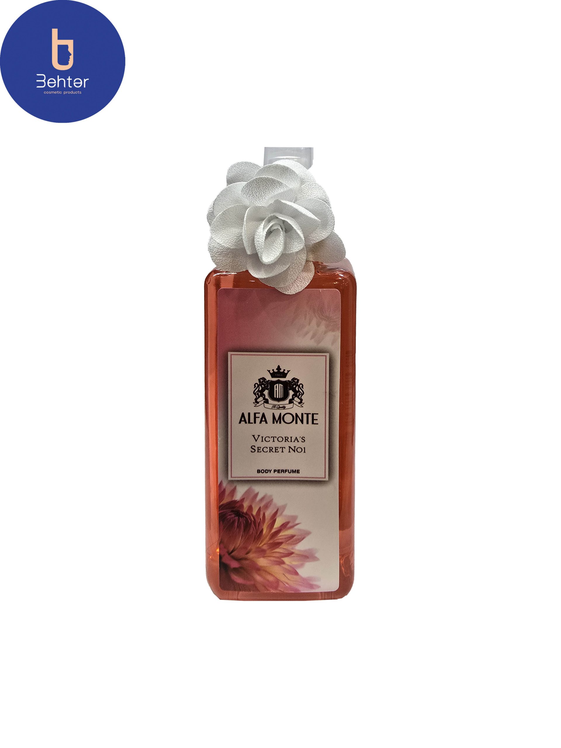 بادی اسپلش برند الفامونت اسانس ویکتوریا سکرت بامشل حجم 250میل Body Splash Brand alfa monte Victoria’s Secret Essential Oil Bombshell Volume 250ml