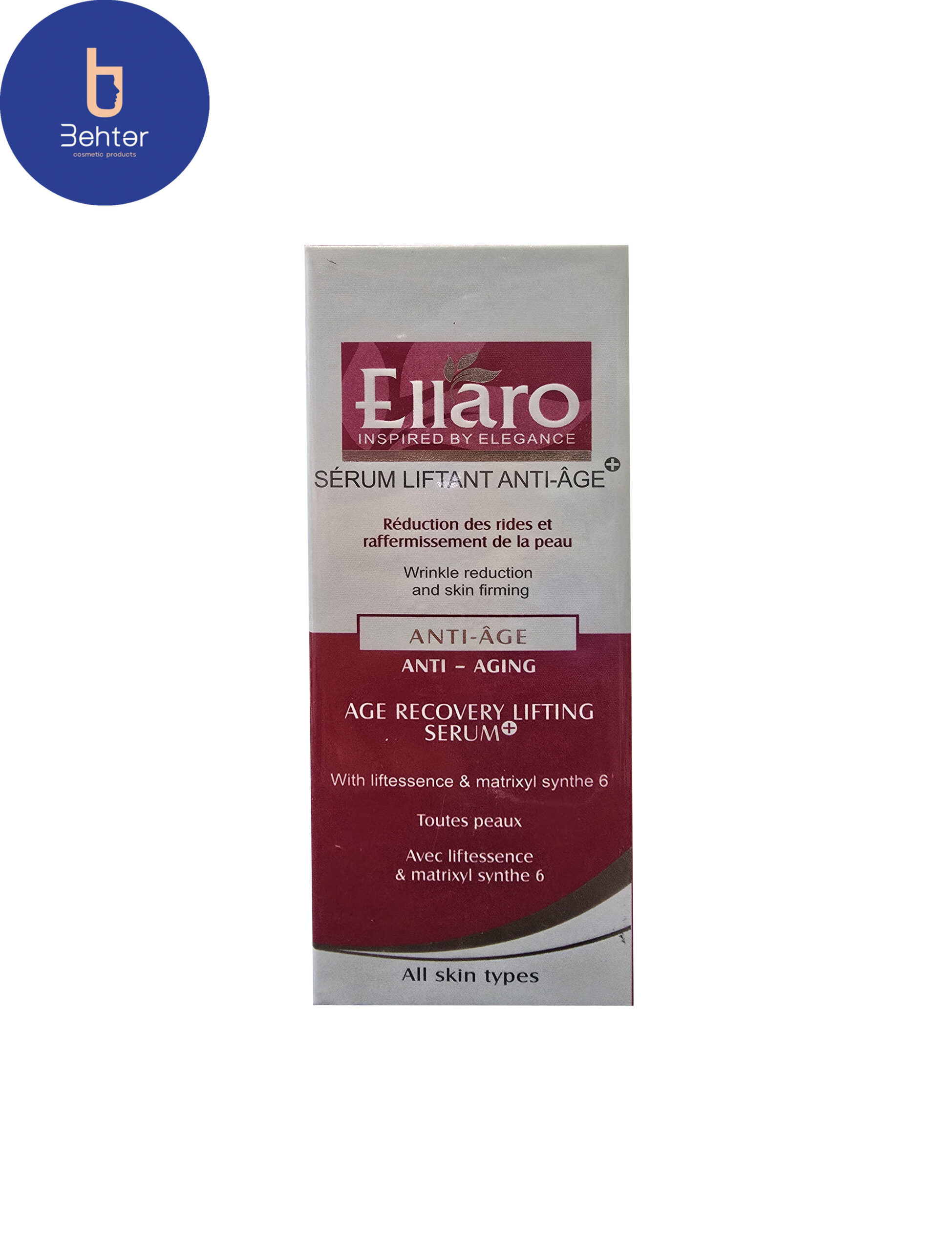 سرم ضد چروک ایج ریکاوری الارو 30میل Ellaro Age Recovery Anti-Wrinkle Serum 30ml