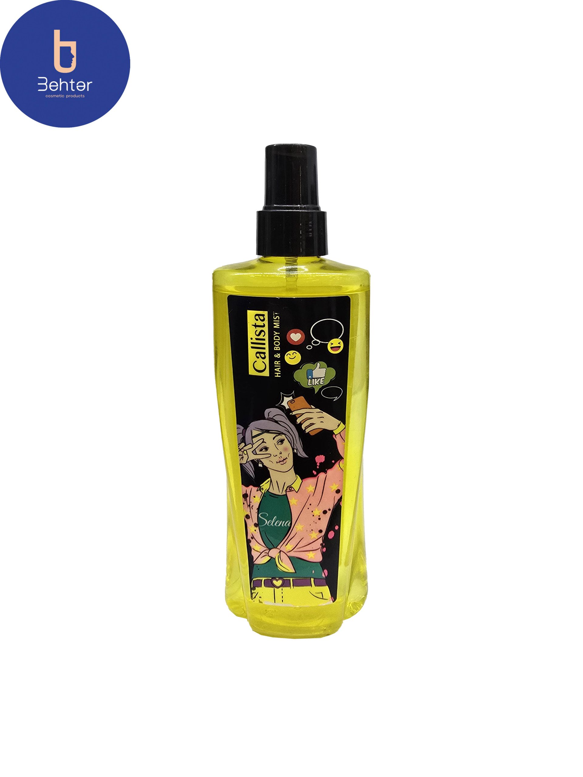بادی اسپلش برند کالیستا مدل سلنا حجم 200میل Body Splash Calista brand, Selena model, volume 200 ml