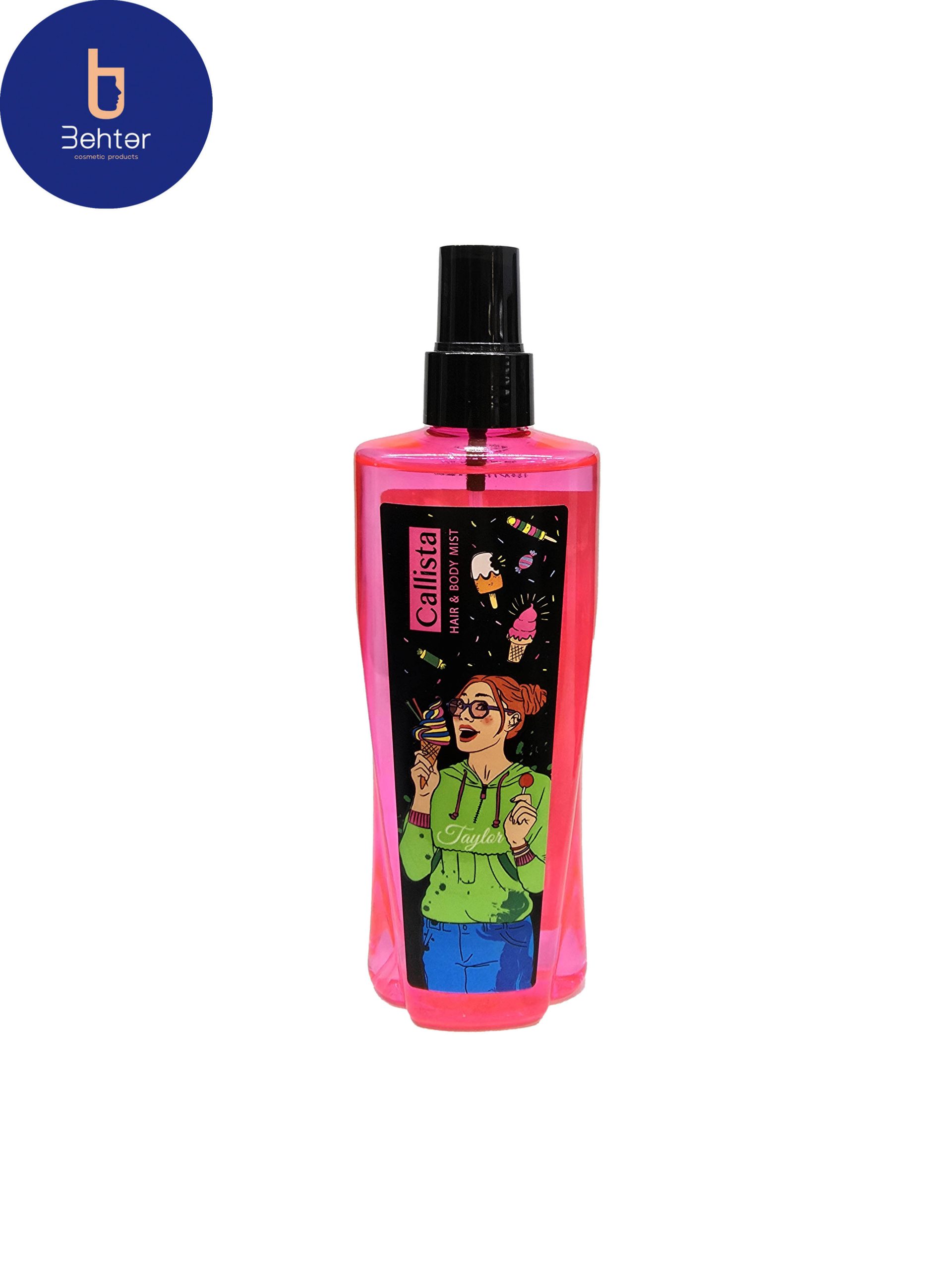 بادی اسپلش برند کالیستا مدل تیلور حجم 200میل Body Splash Calista brand, Taylor mode, volume 200 ml