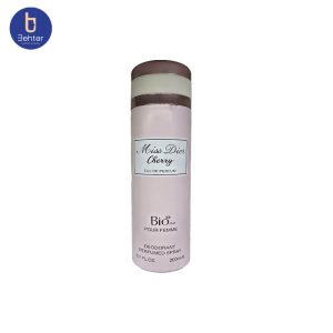 اسپری خوشبو کننده بیواستار اسانس میس دیور چری حجم 200میل  Deodorant Spray Biostar , Miss Dior Cherry Essential Oil , 200ml