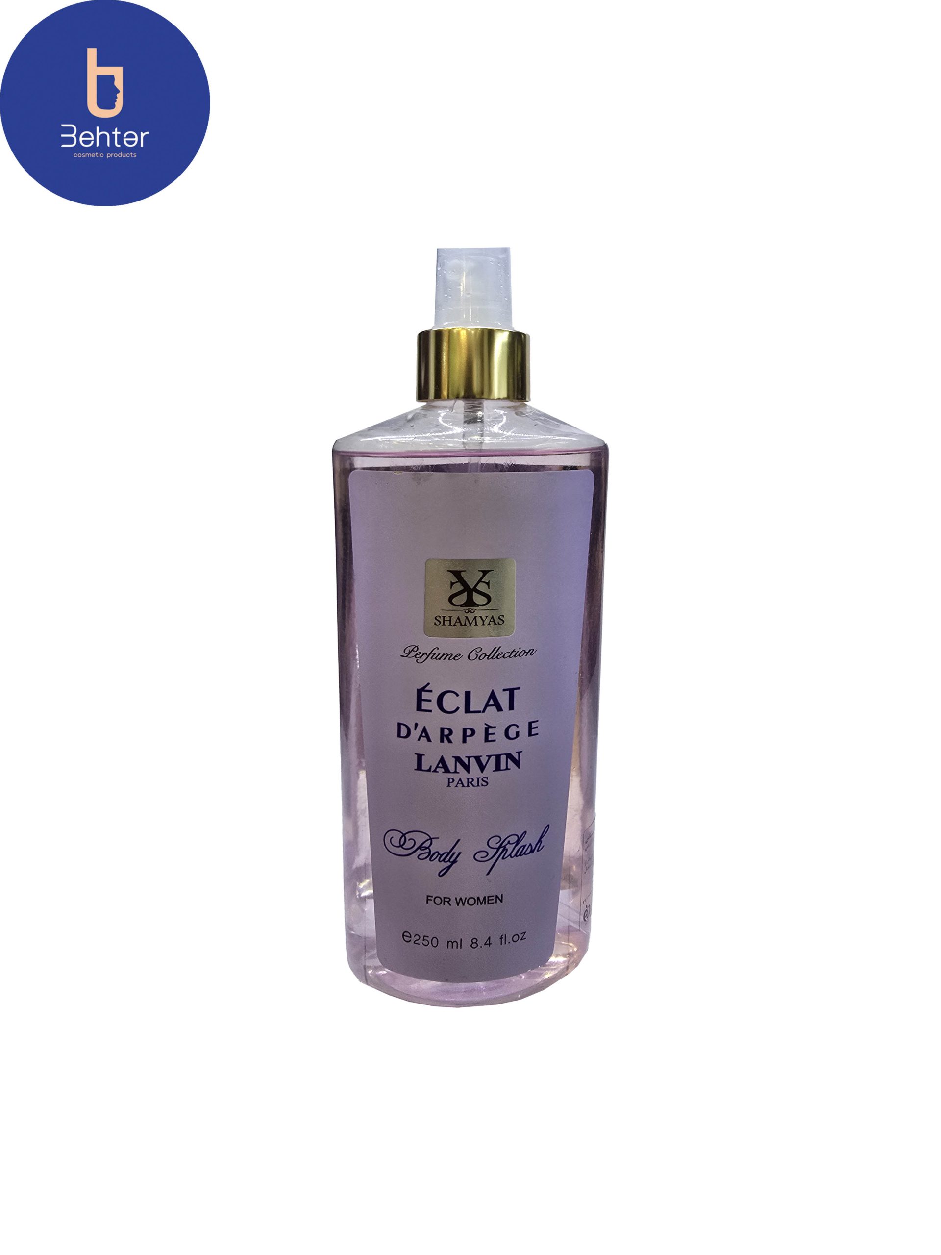 بادی اسپلش برند شمیاس اسانس لانوین اکلت حجم 250میل Body Splash Shamyas Brand , Lanvin Eclat Essential oil, 250ml