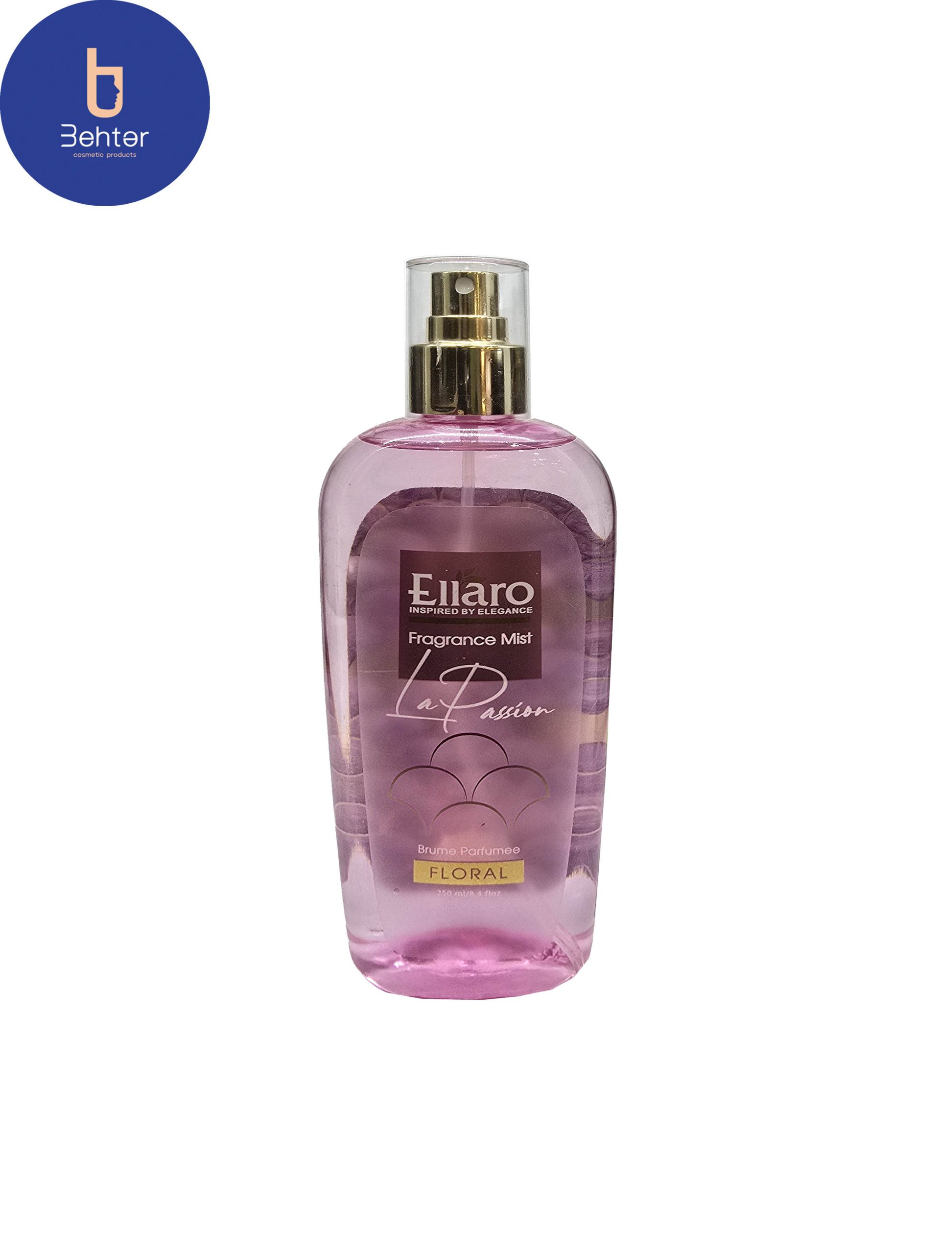 بادی اسپلش برند الارو مدل پشن حجم 250میل Body Splash Ellaro brand, Passion model, volume 250 ml
