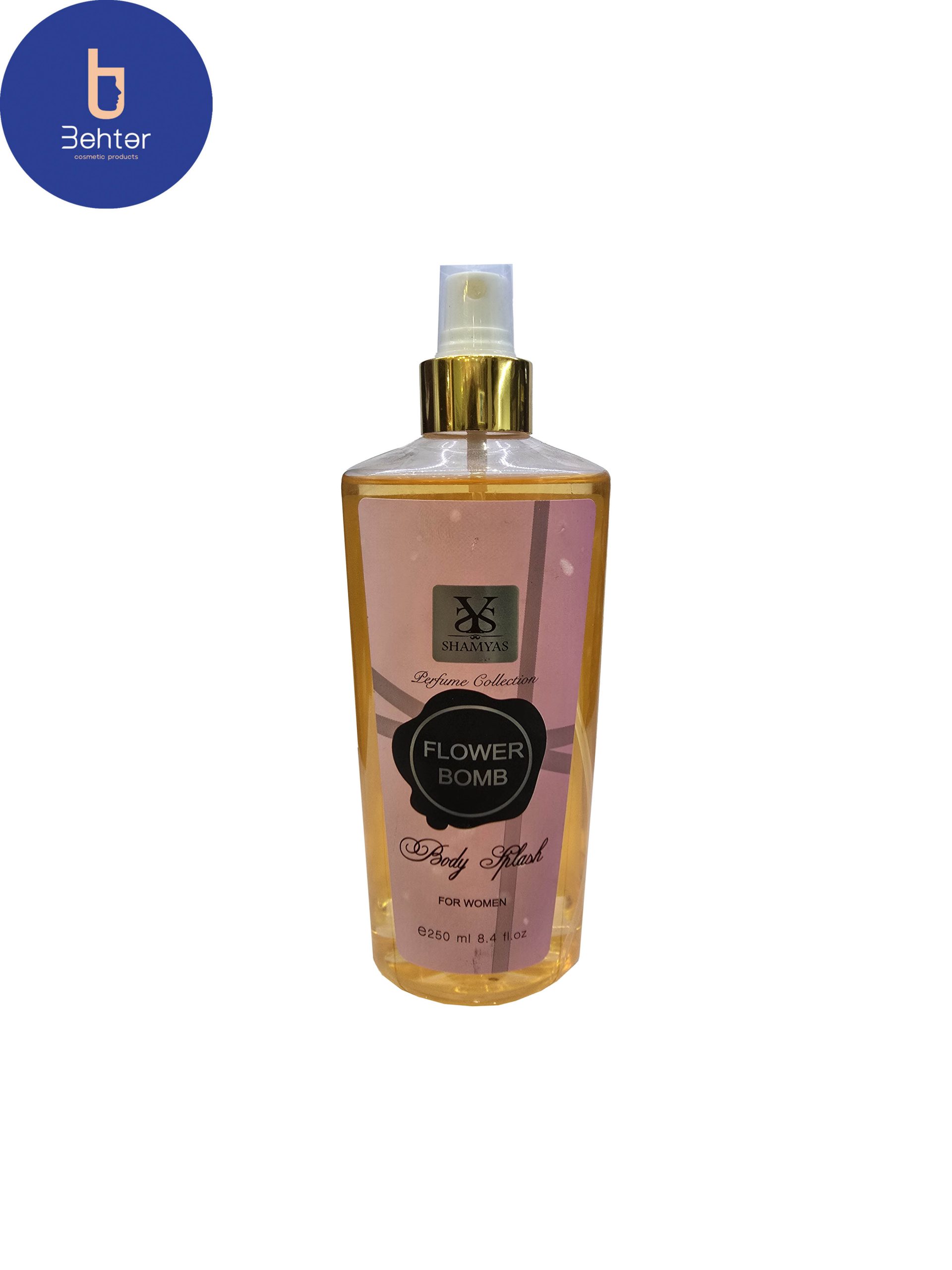 بادی اسپلش برند شمیاس اسانس ویکتور اند رولف فلاور بمب حجم 250میل Body Splash Shamyas Brand ,Viktor & Rolf Flower Bomb Essential Oil , 250ml