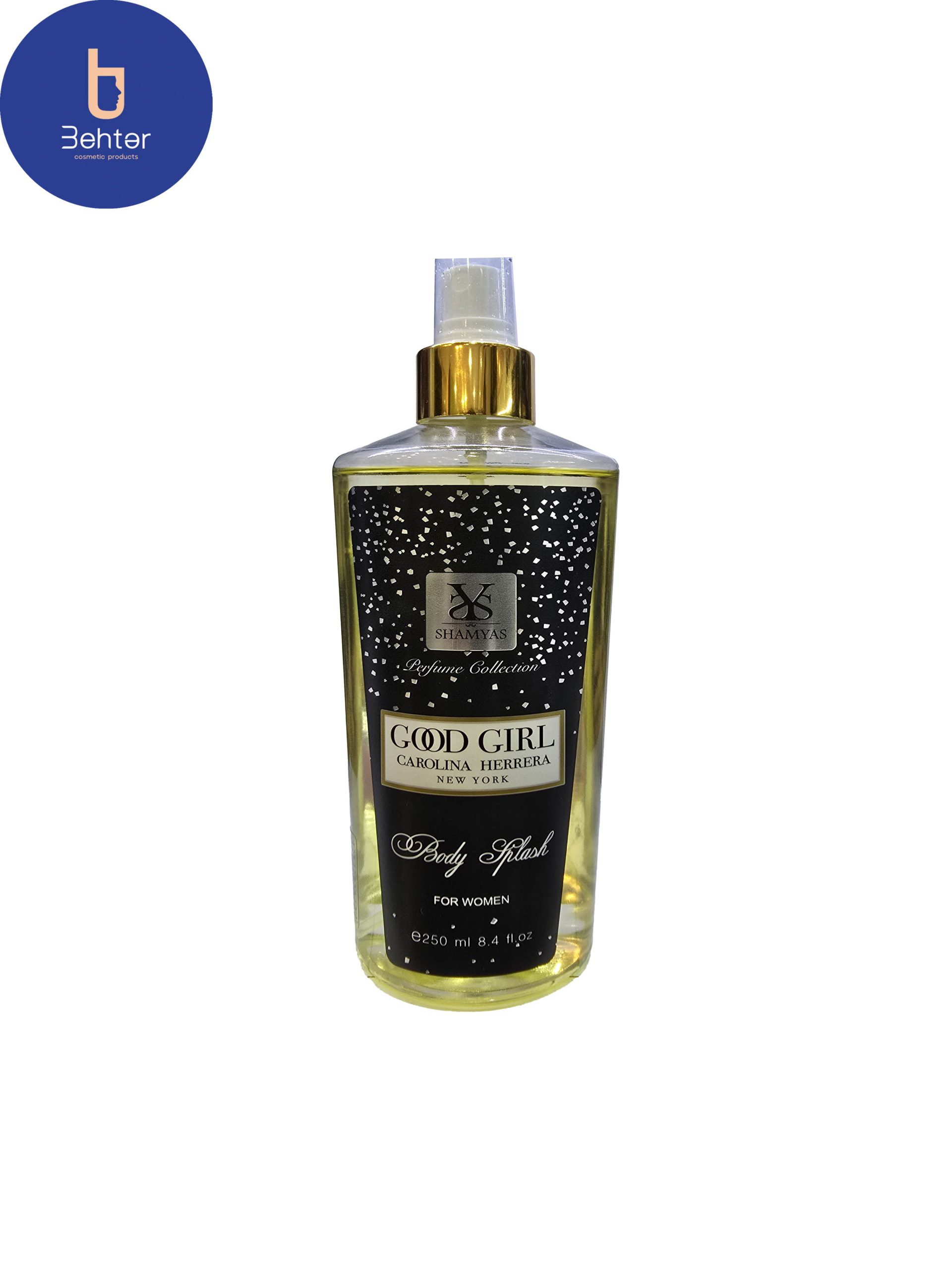 بادی اسپلش برند شمیاس اسانس گودگرل حجم 250میل Body Splash Shamyas Brand ,Good Girl Essential Oil , 250ml