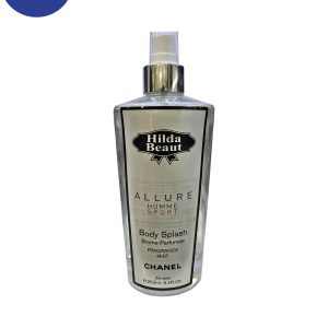 بادی اسپلش برند هیلدا بیوت اسانس الور هوم اسپرت حجم 250میل Body Splash Hilda Beaut Brand ,Allure Home Sport Essential Oil, 250ml