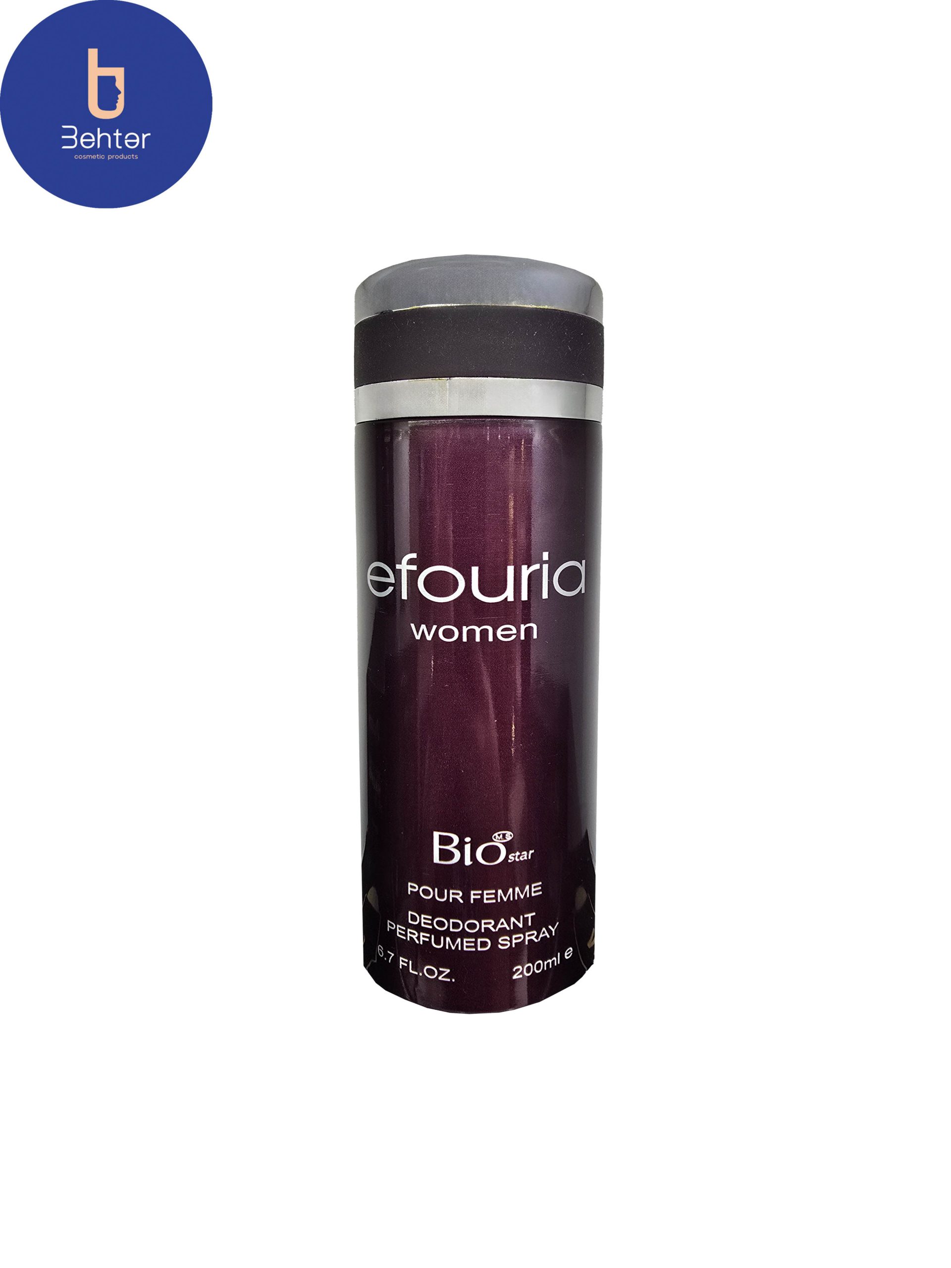 اسپری خوشبو کننده بیواستار اسانس ایفوریای زنانه حجم 200میل Deodorant Spray Biostar , Euphoria Women’s Essential Oil, 200ml