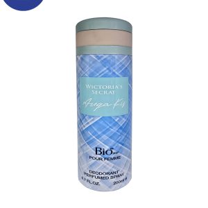 اسپری خوشبو کننده بیواستار اسانس ویکتوریا سکرت آکوا کیس حجم 200میل  Deodorant Spray Biostar ,Victoria’s Secret Auqa kis Essential Oil ,200ml