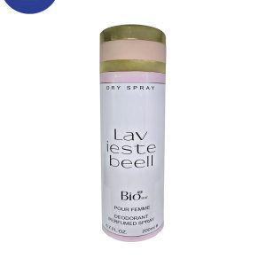 اسپری خوشبو کننده بیواستار اسانس لانکوم لاویست بل حجم 200میل Deodorant Spray Biostar , Lancome La Vie Est Belle Essential Oil ,200ml