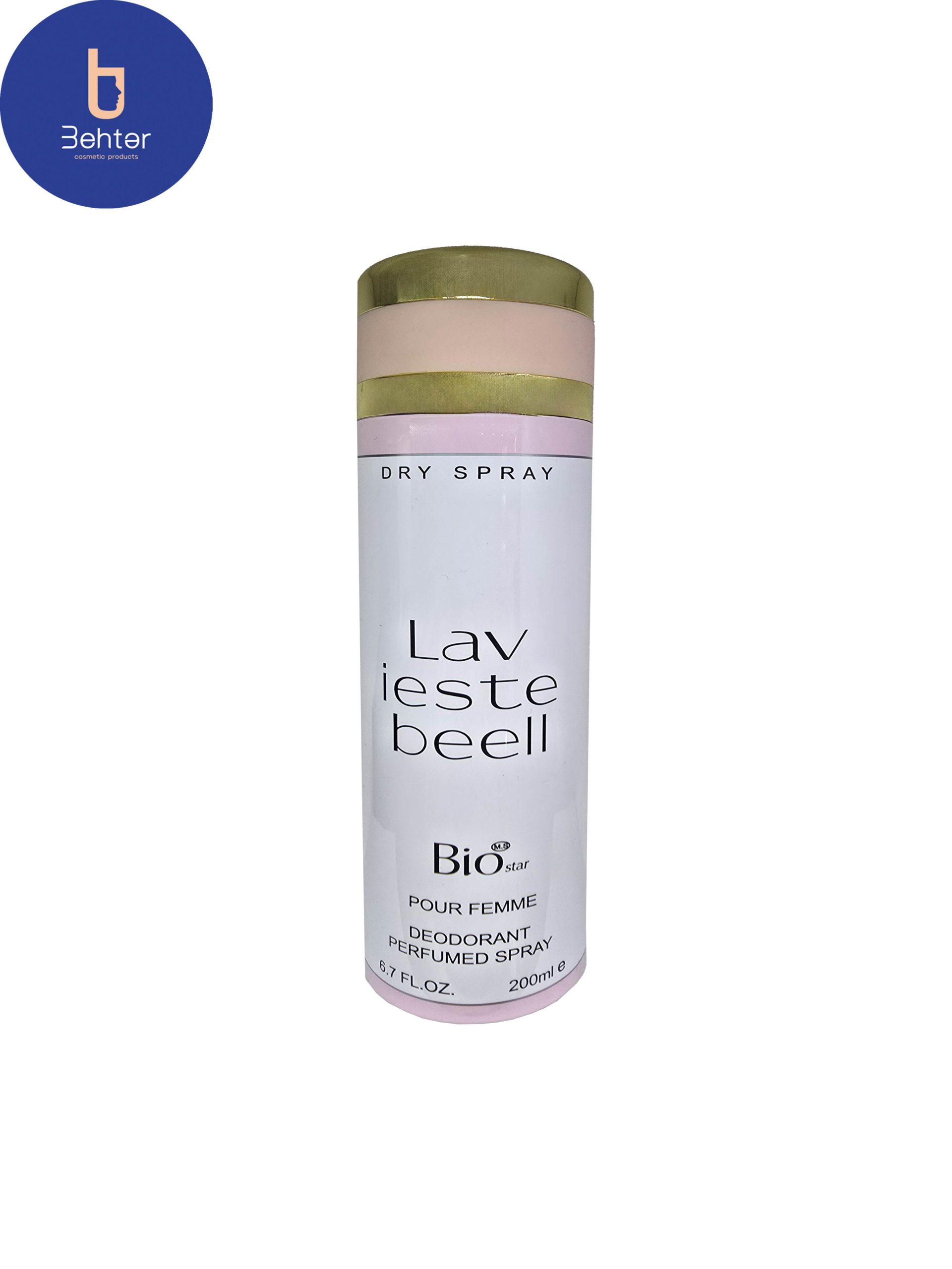 اسپری خوشبو کننده بیواستار اسانس لانکوم لاویست بل حجم 200میل Deodorant Spray Biostar , Lancome La Vie Est Belle Essential Oil ,200ml