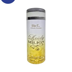 اسپری خوشبو کننده بیواستار اسانس لیدی میلیون حجم 200میل  Deodorant Spray Biostar , Lady Million Essential Oil ,200ml