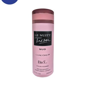اسپری خوشبو کننده بیواستار اسانس لانکوم لانويت ترزور حجم 200میل  Deodorant Spray Biostar , Lancome La Nuit Tresor Essential Oil , 200ml