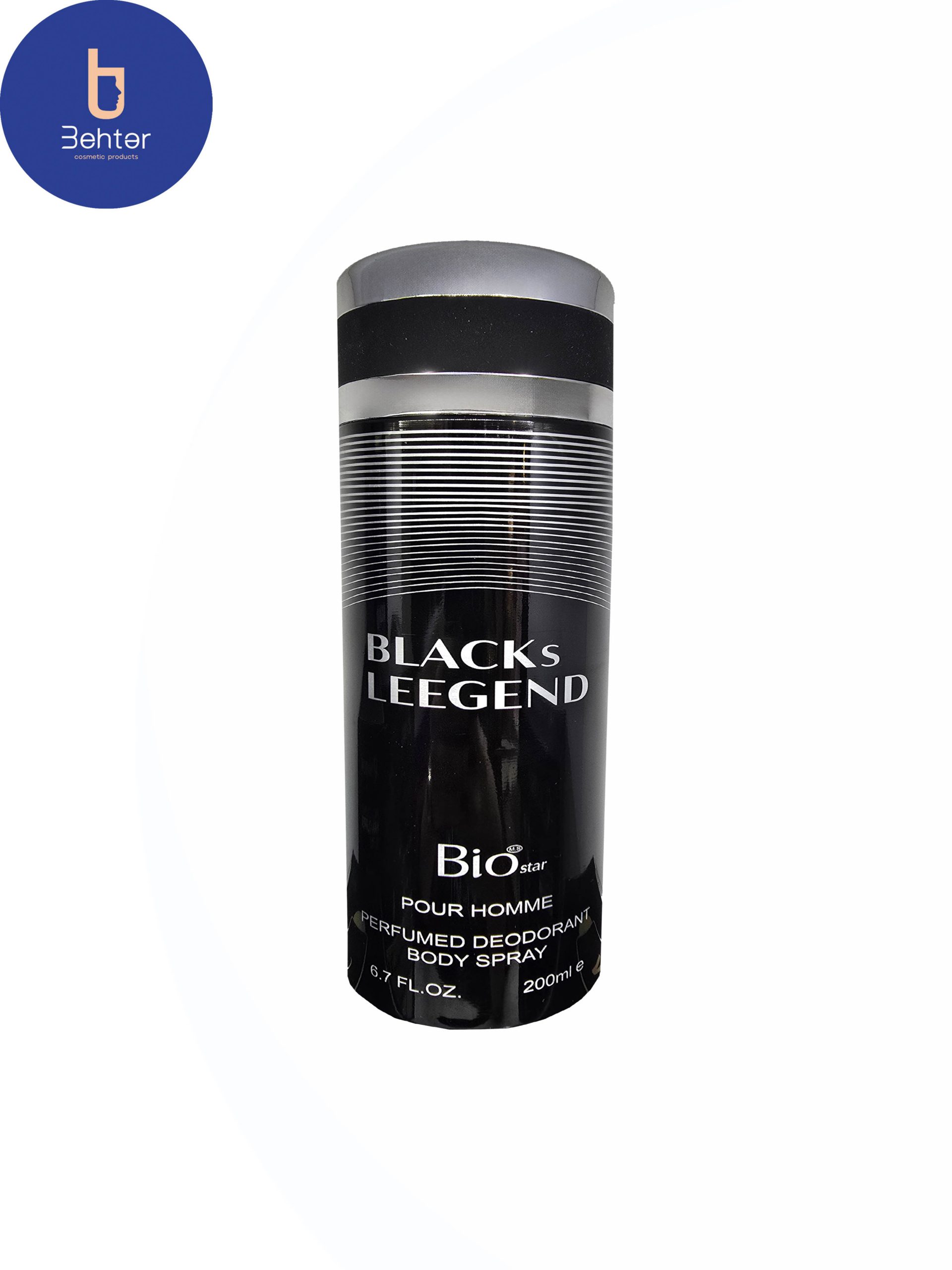 اسپری خوشبو کننده بیواستار اسانس امپر لجند بلک حجم 200میل Deodorant Spray Biostar , Emper Legend Black Essential Oil , 200ml