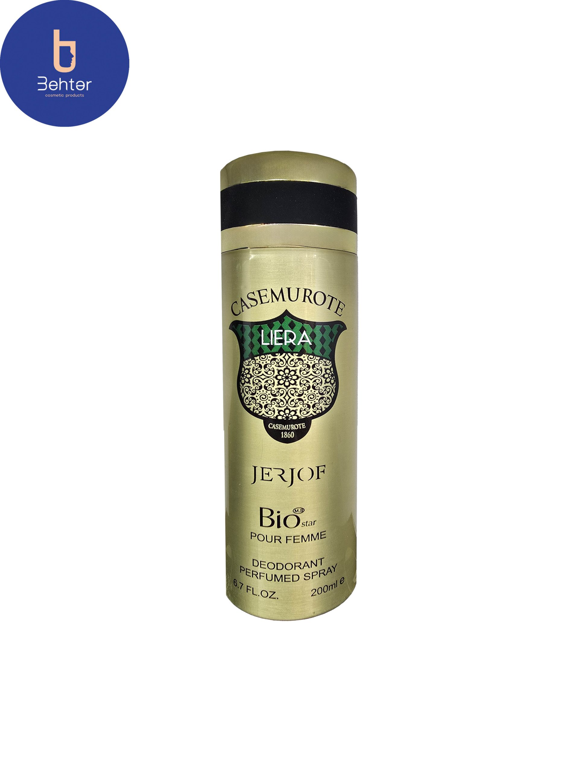 اسپری خوشبو کننده بیواستار اسانس کازاموراتی لیرا حجم 200میل Deodorant spray Biostar ,Xerjoff Casamorati Lira essential oil , 200ml