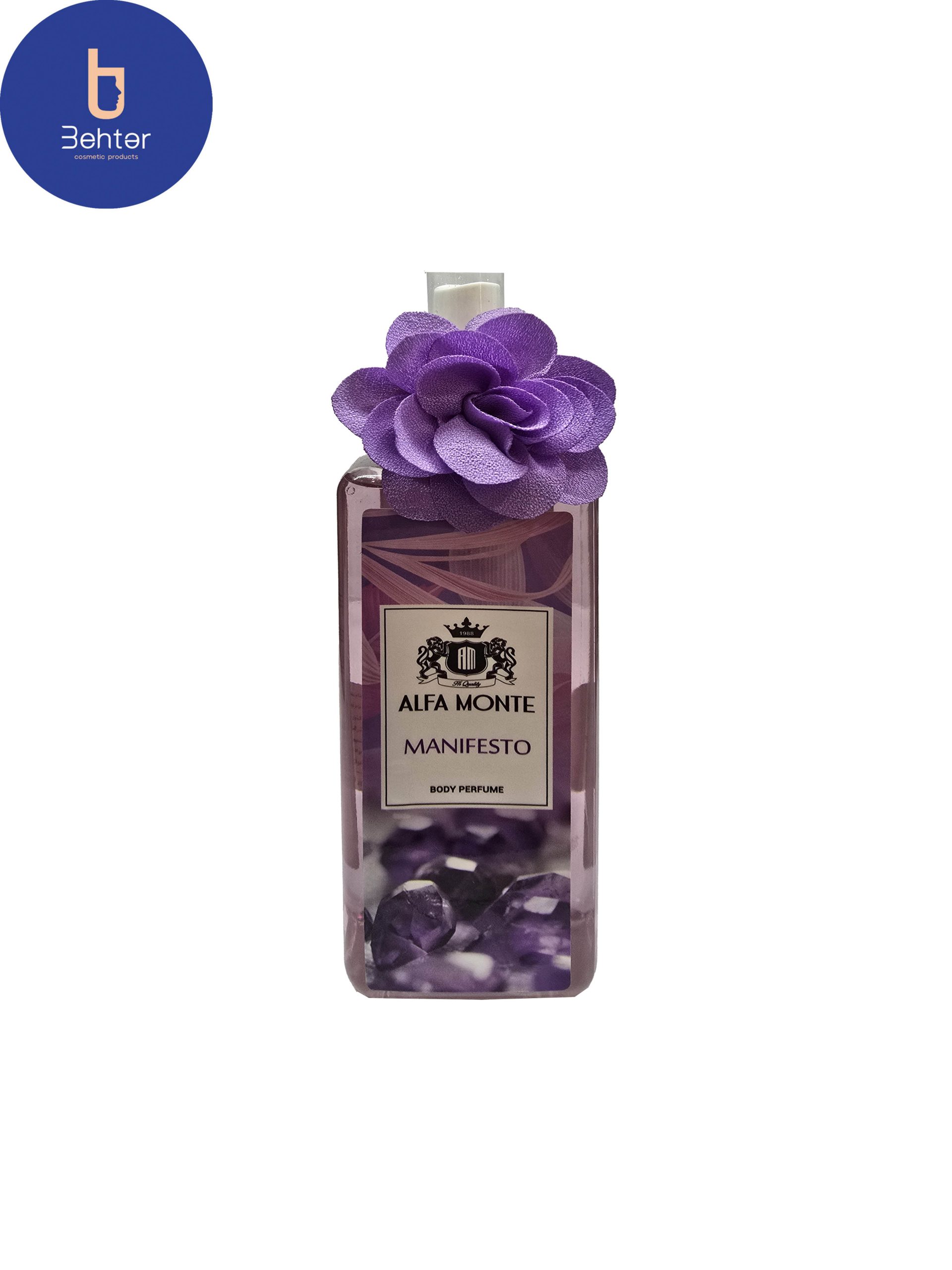 بادی اسپلش برند الفامونت اسانس ایوسن لورن منیفستو حجم 260میل Body Splash Brand Alfa monte Yves Saint Laurent Manifesto Essential Oil Volume ,260ml