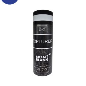 اسپری خوشبو کننده بیواستار اسانس مونت بلنک اکسپلورر حجم 200میل Deodorant Spray Biostar ,Mont Blanc Explorer Essential Oil ,200ml