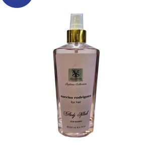 بادی اسپلش برند شمیاس اسانس نارسیس رودریگز حجم 250میل Body Splash Shamyas brand, Narcissus Rodriguez Essential Oil, 250ml